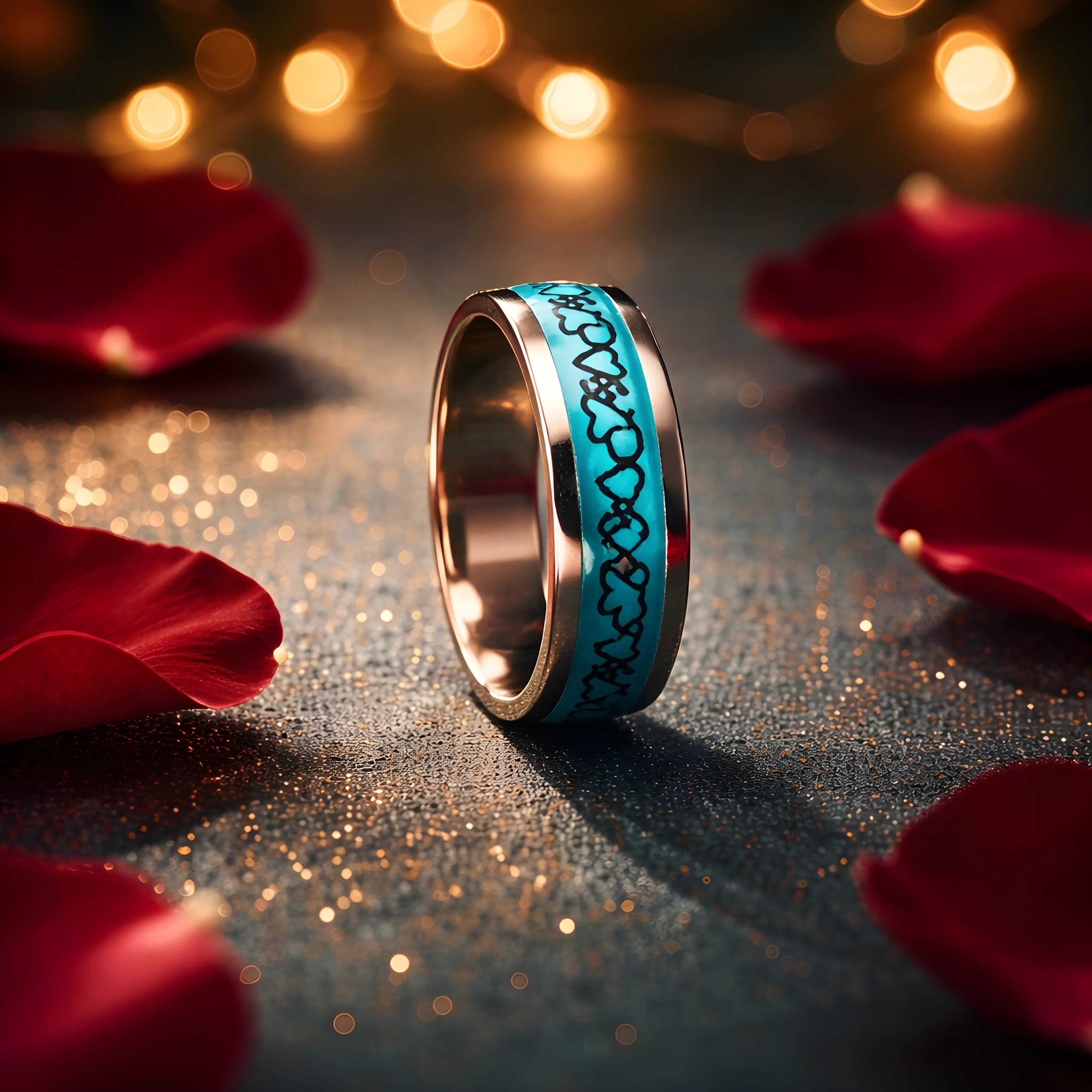 Eternal Knot Blue Ring 6.7cm