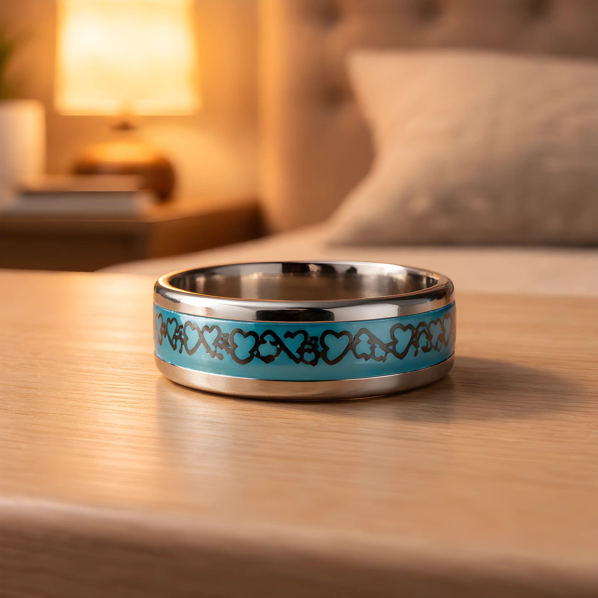 Eternal Knot Blue Ring 6.7cm