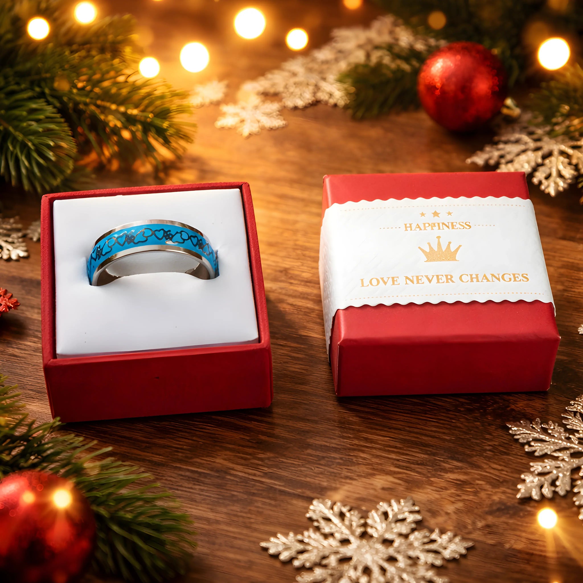 Eternal Knot Blue Ring 6.7cm