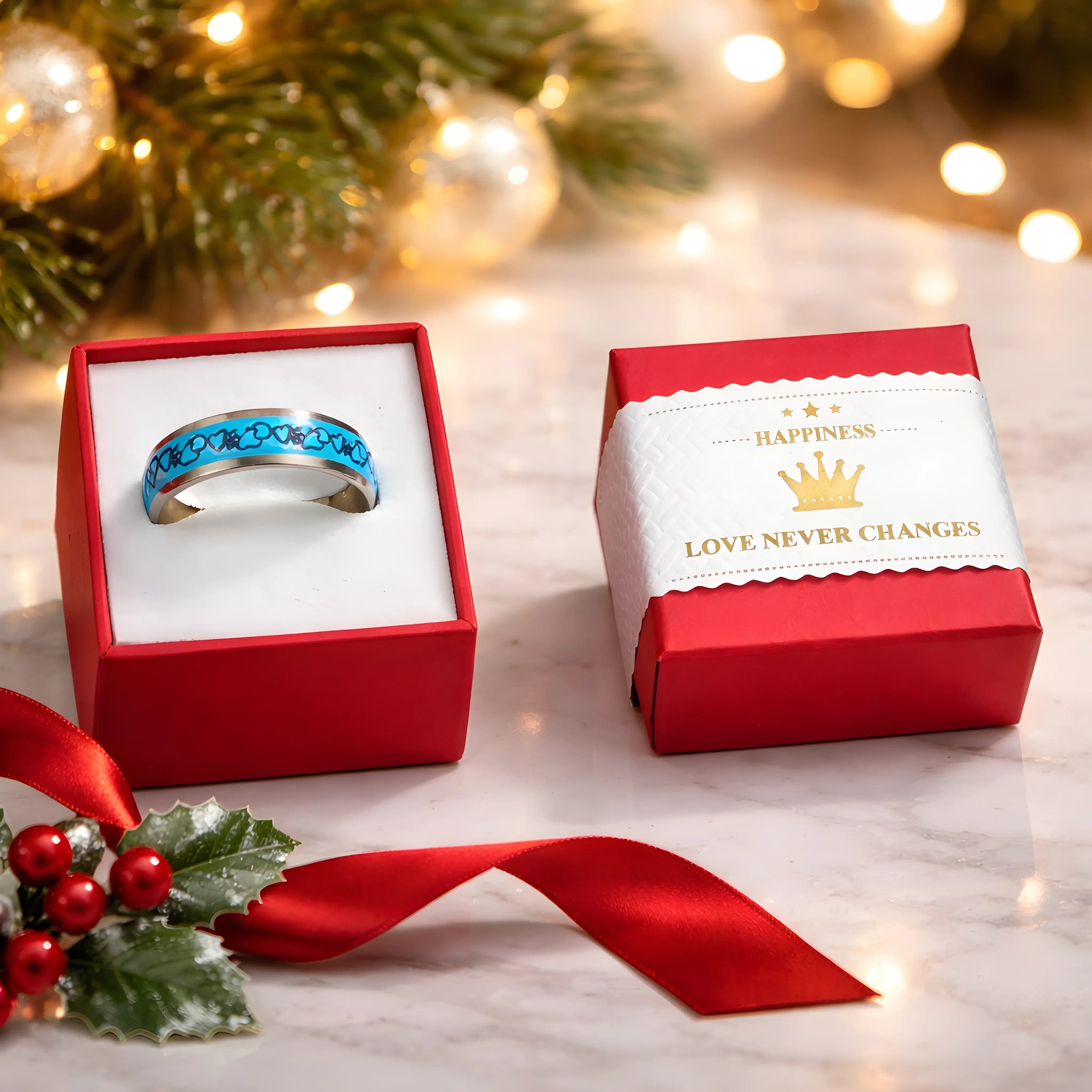 Eternal Knot Blue Ring 6.7cm