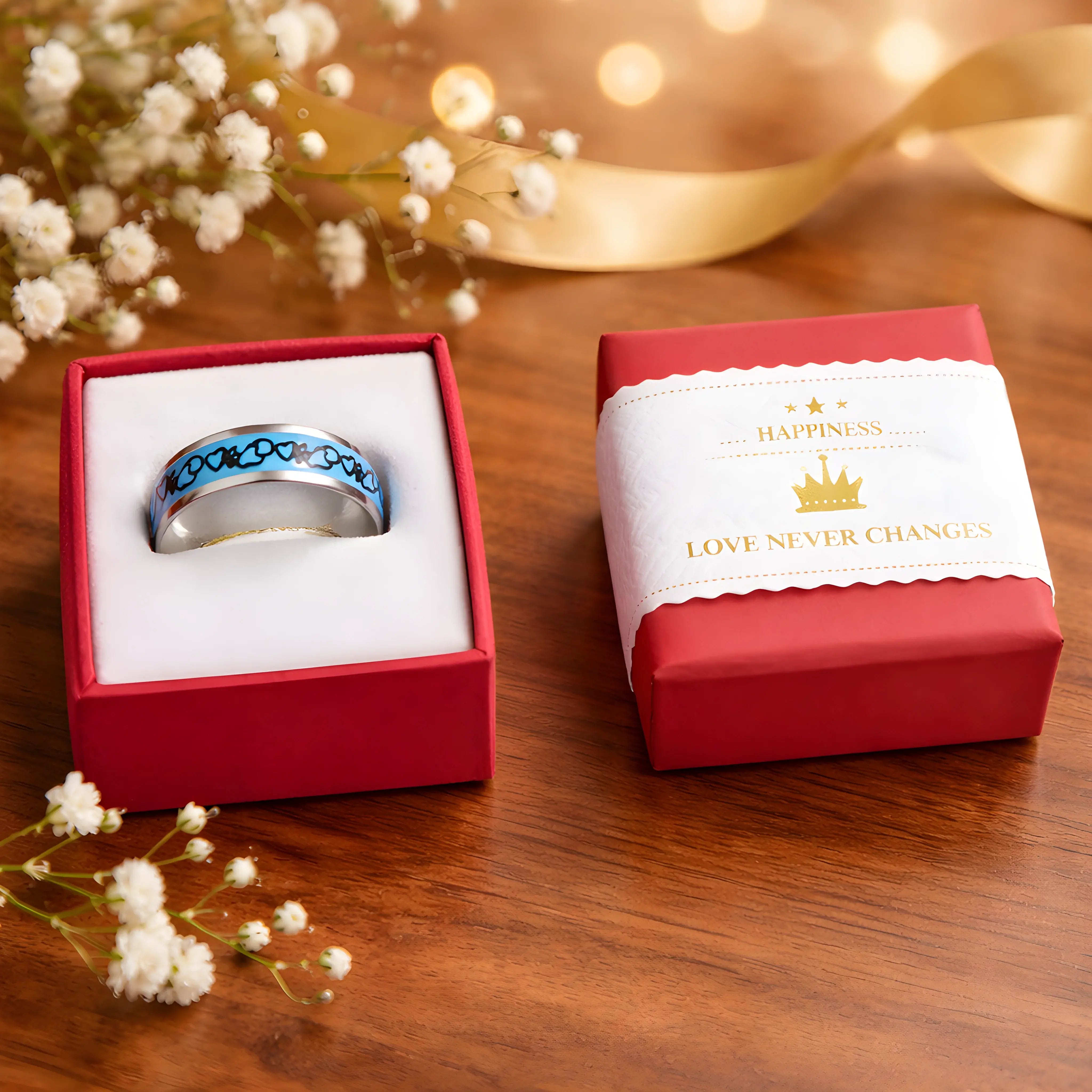 Eternal Knot Blue Ring 6.7cm