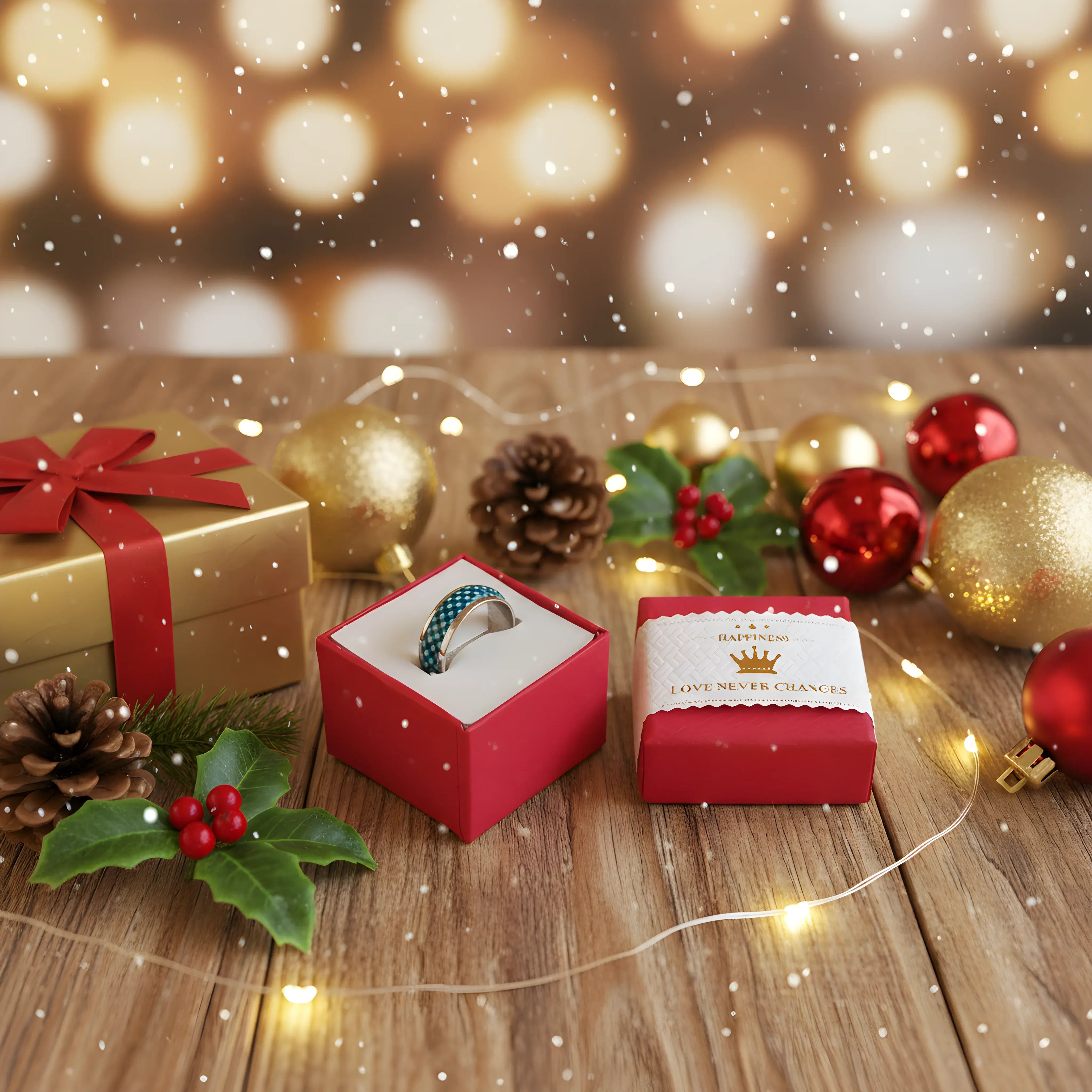 Turquoise Checkered Inlay Ring 5.8cm