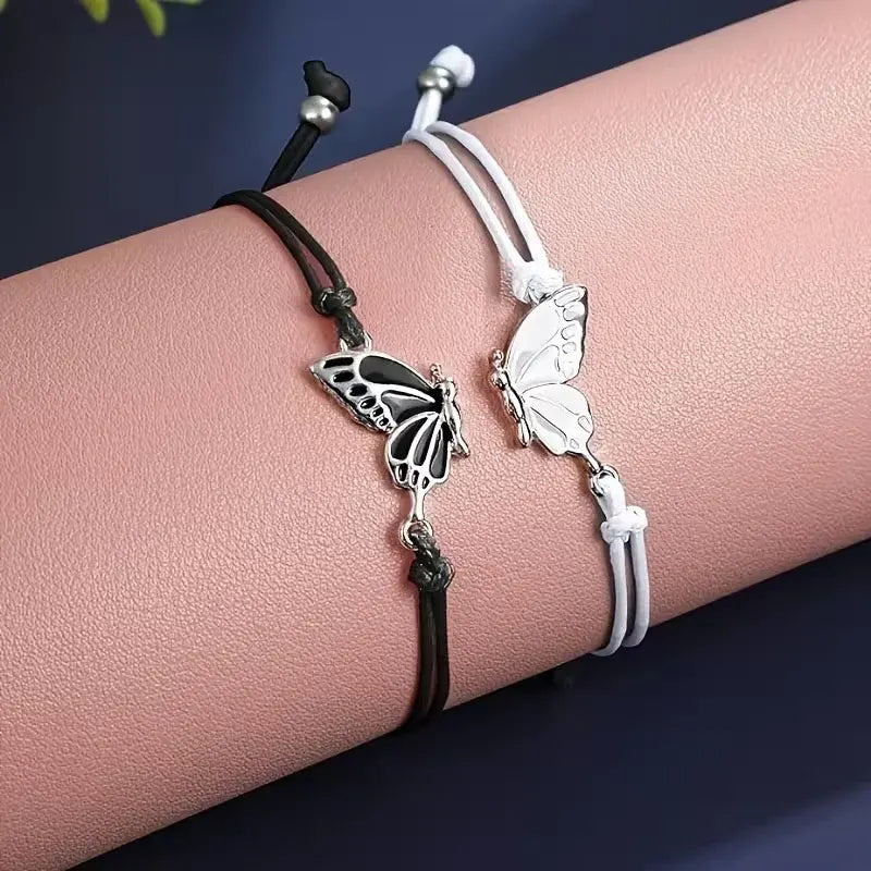 Butterfly Couple Bracelet Set