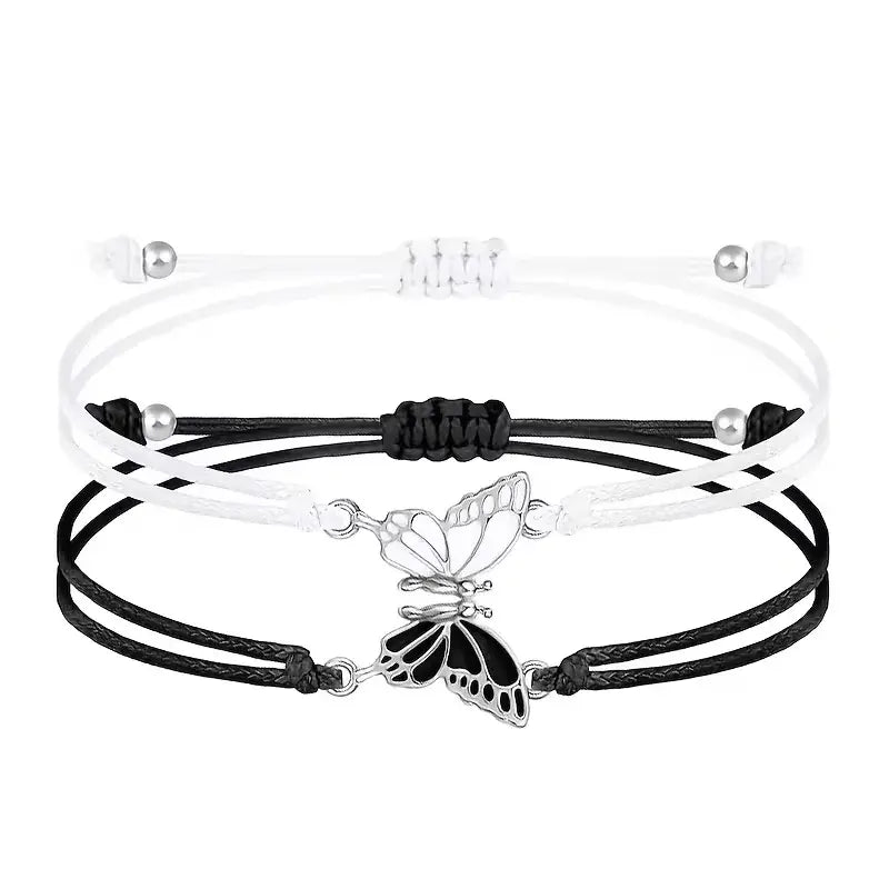 Butterfly Couple Bracelet Set