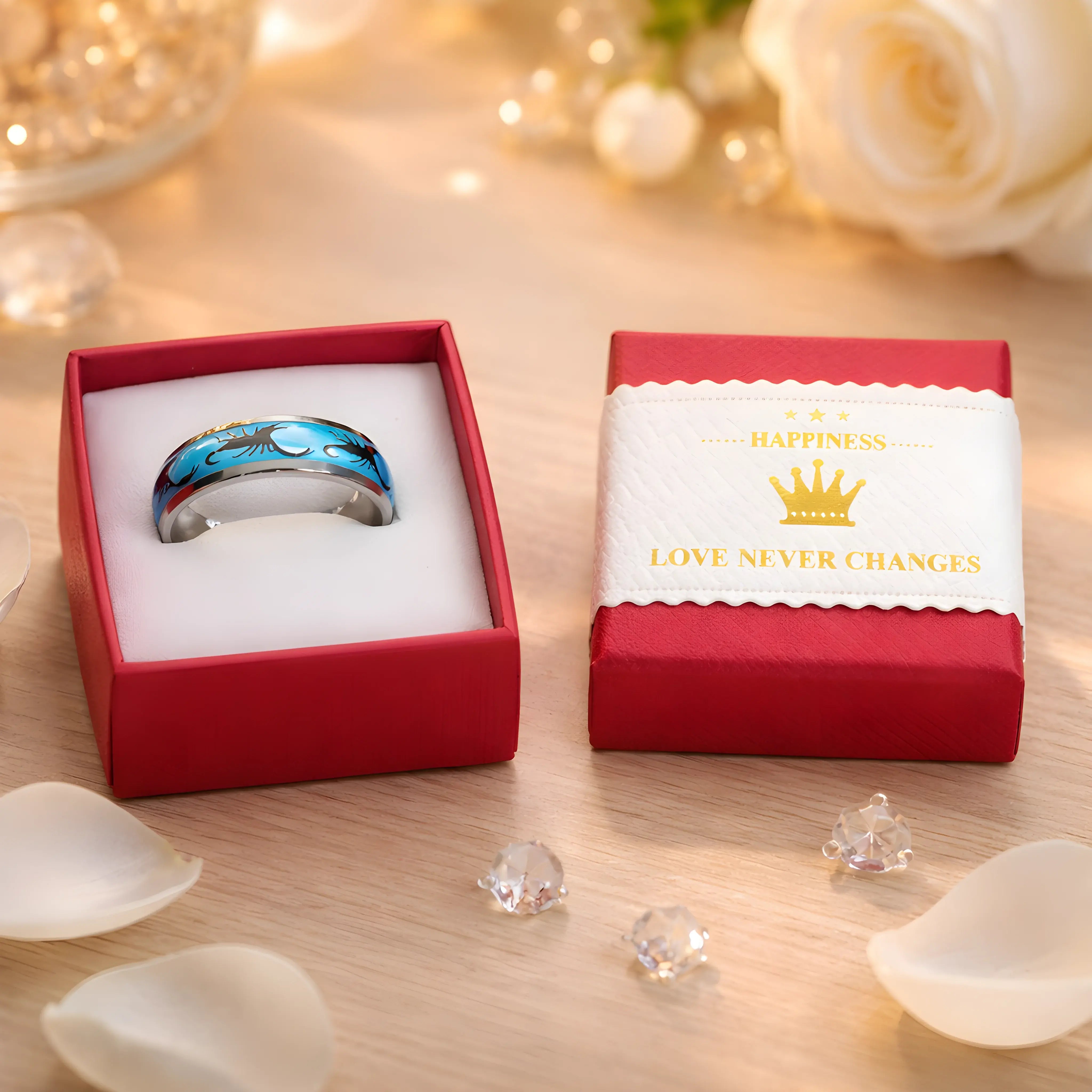 Turquoise Scorpion Inlay Ring 6.7cm