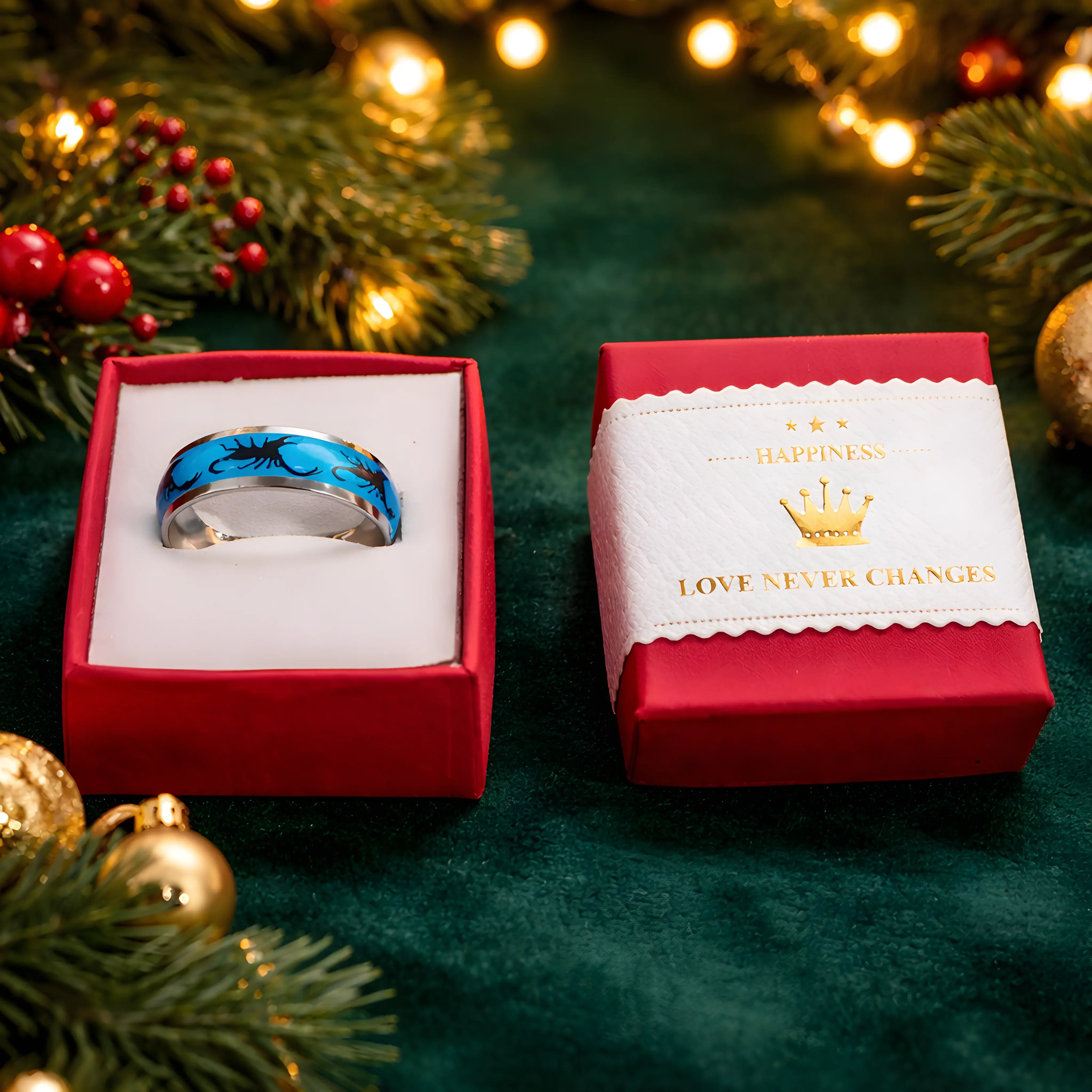 Turquoise Scorpion Inlay Ring 6.7cm