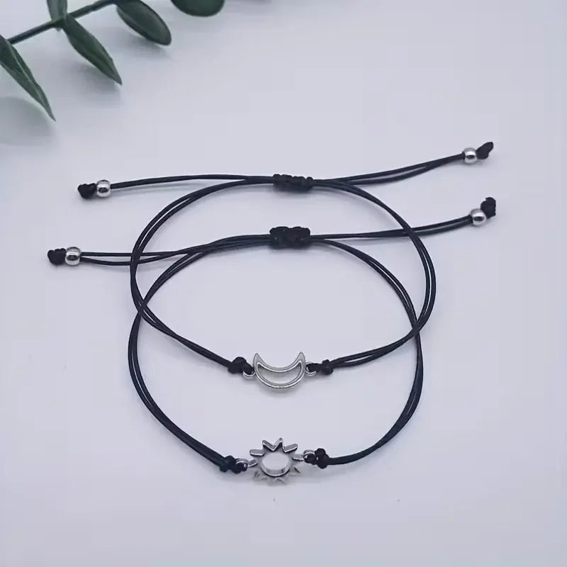 Sun & Moon Couple Bracelet Set