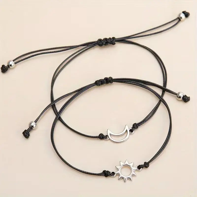 Sun & Moon Couple Bracelet Set