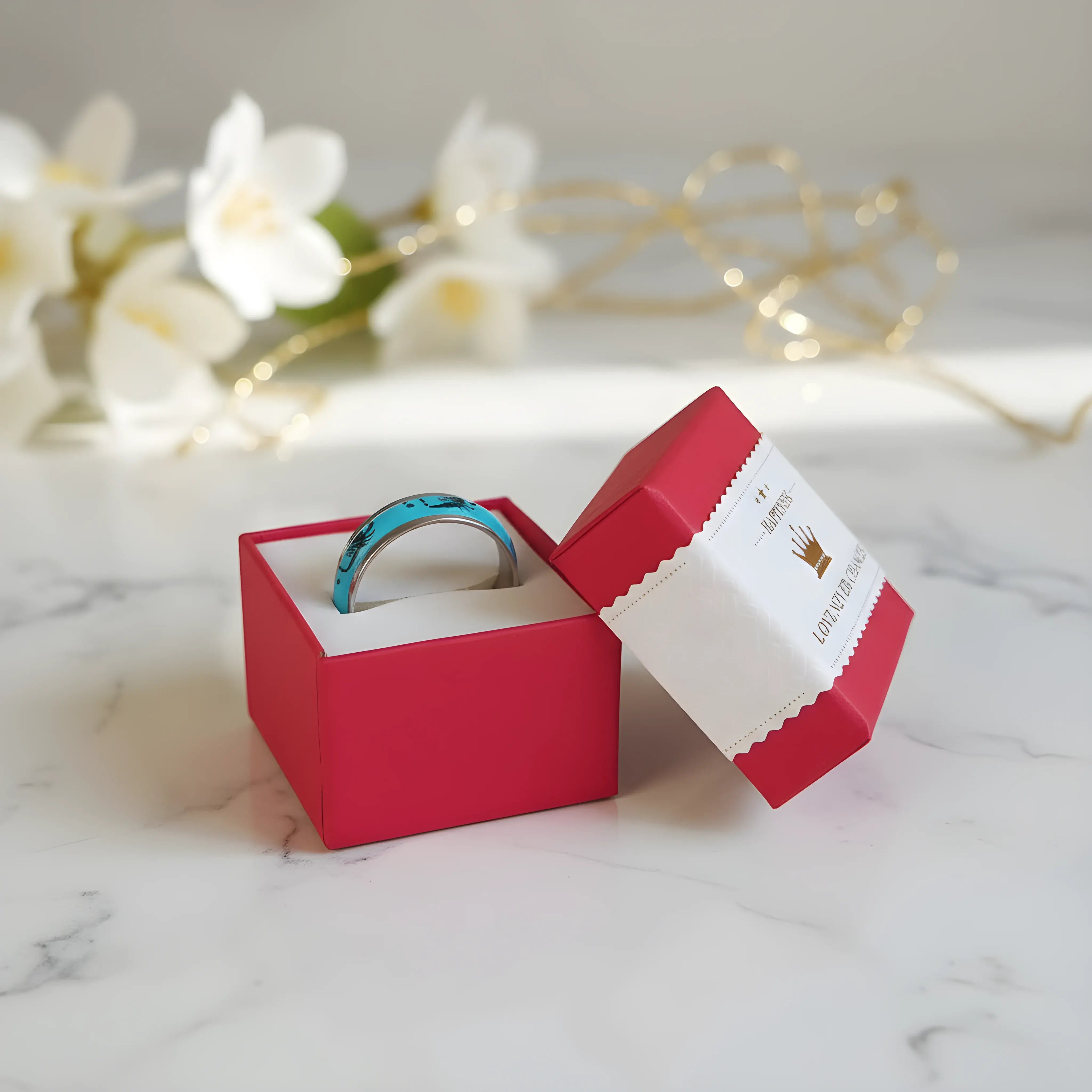 Turquoise Scorpion Inlay Ring 6.7cm