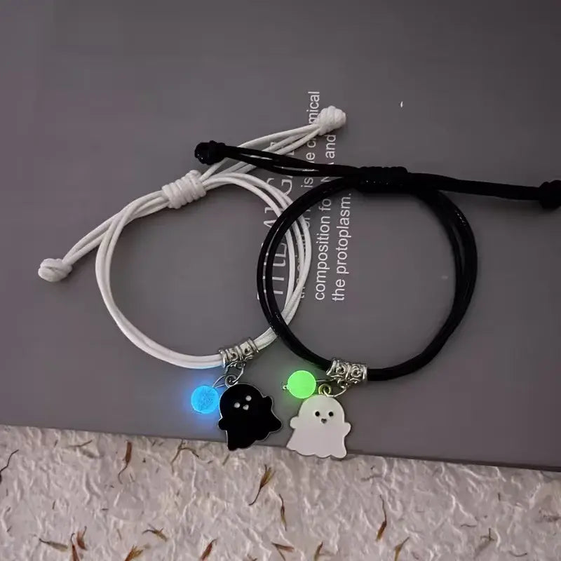 Cute Ghost Couple Bracelet Set