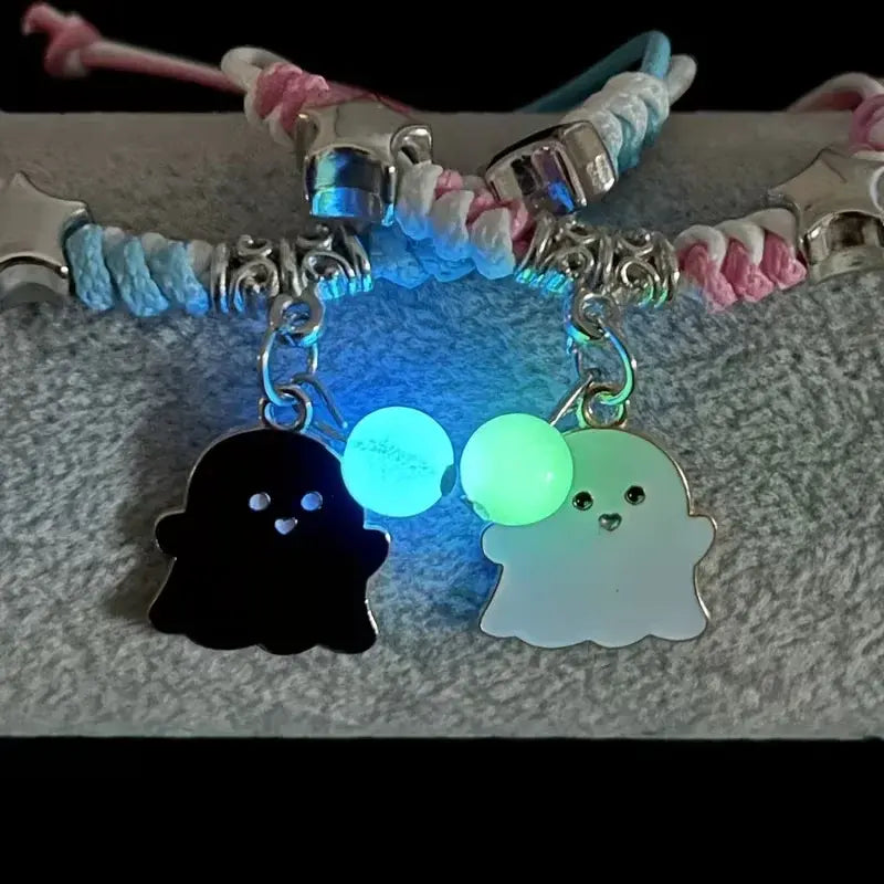 Cute Ghost Couple Bracelet Set