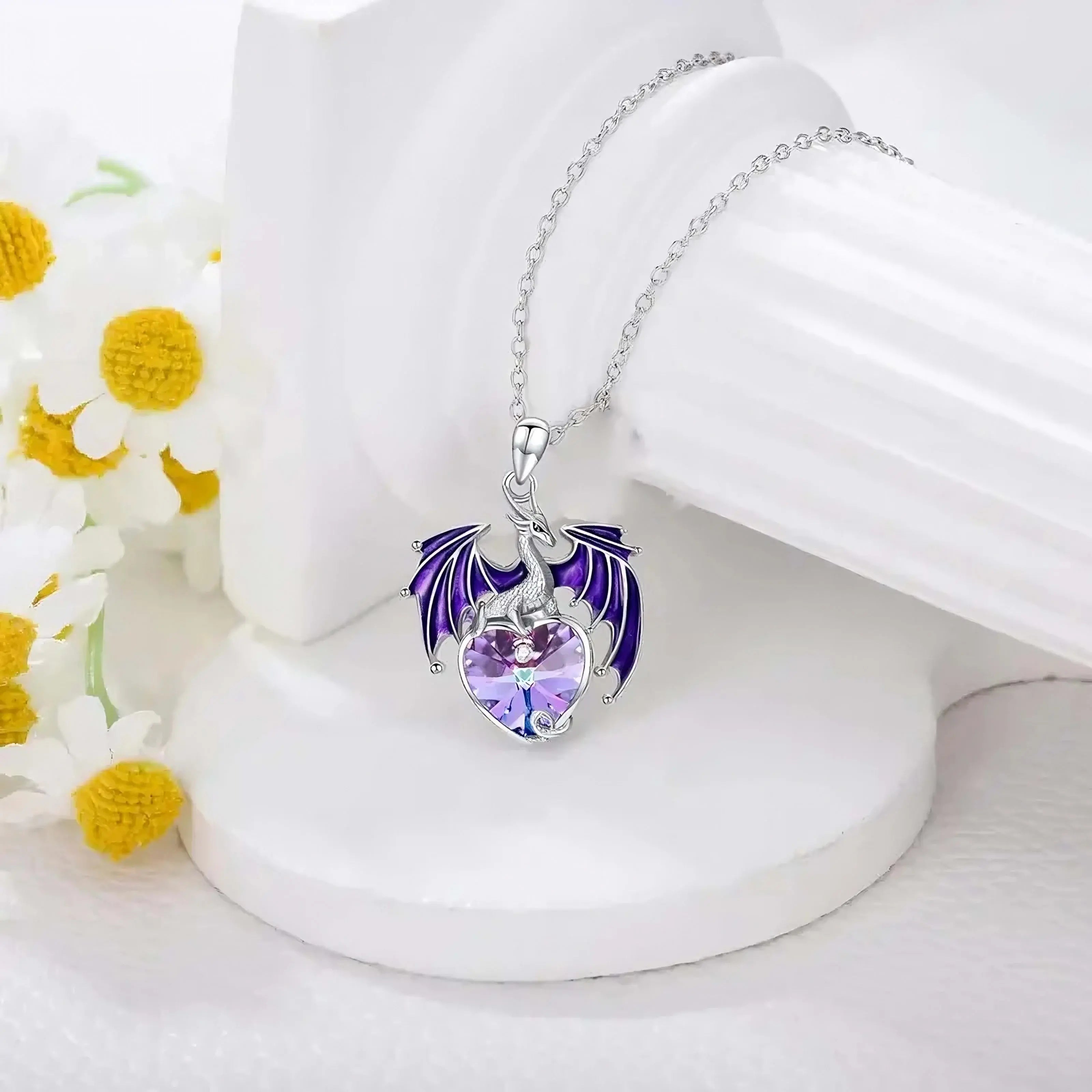 Purple Dragon Necklace