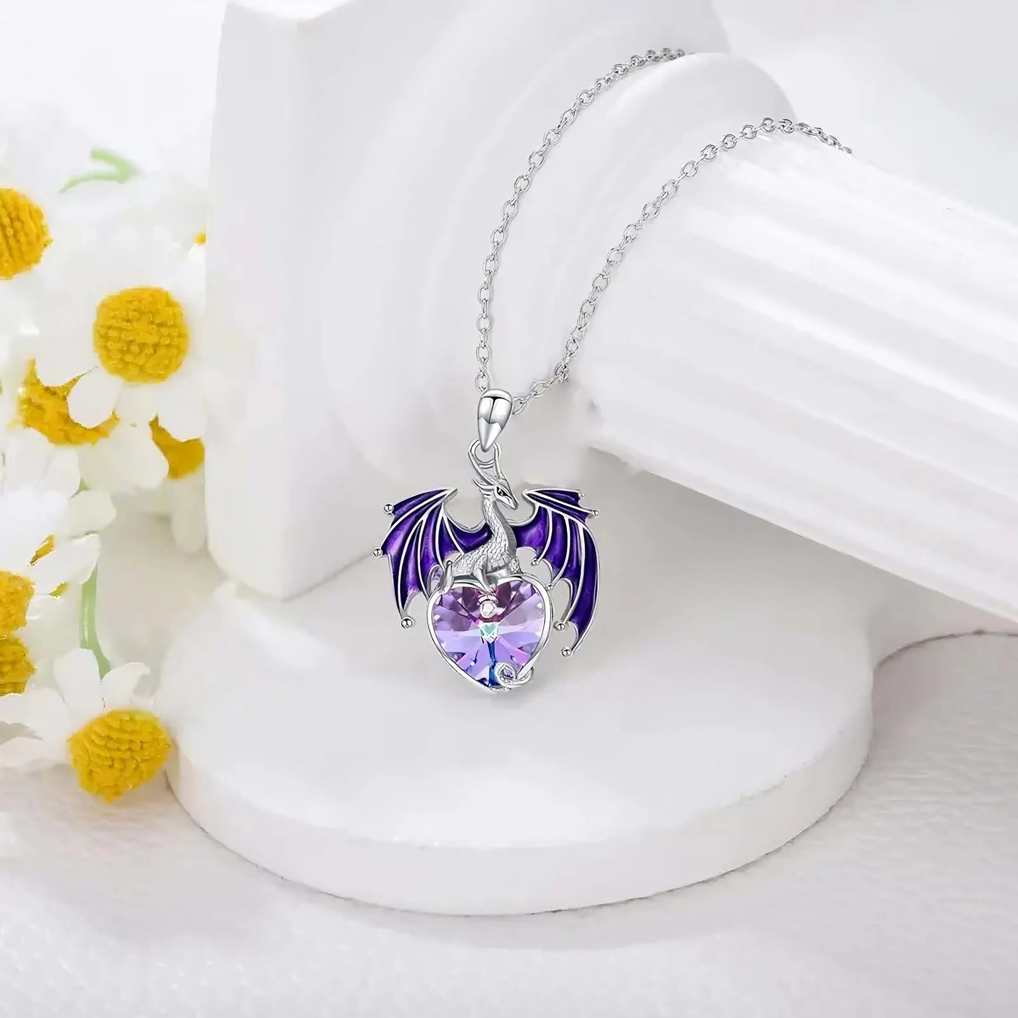 Purple Dragon Necklace