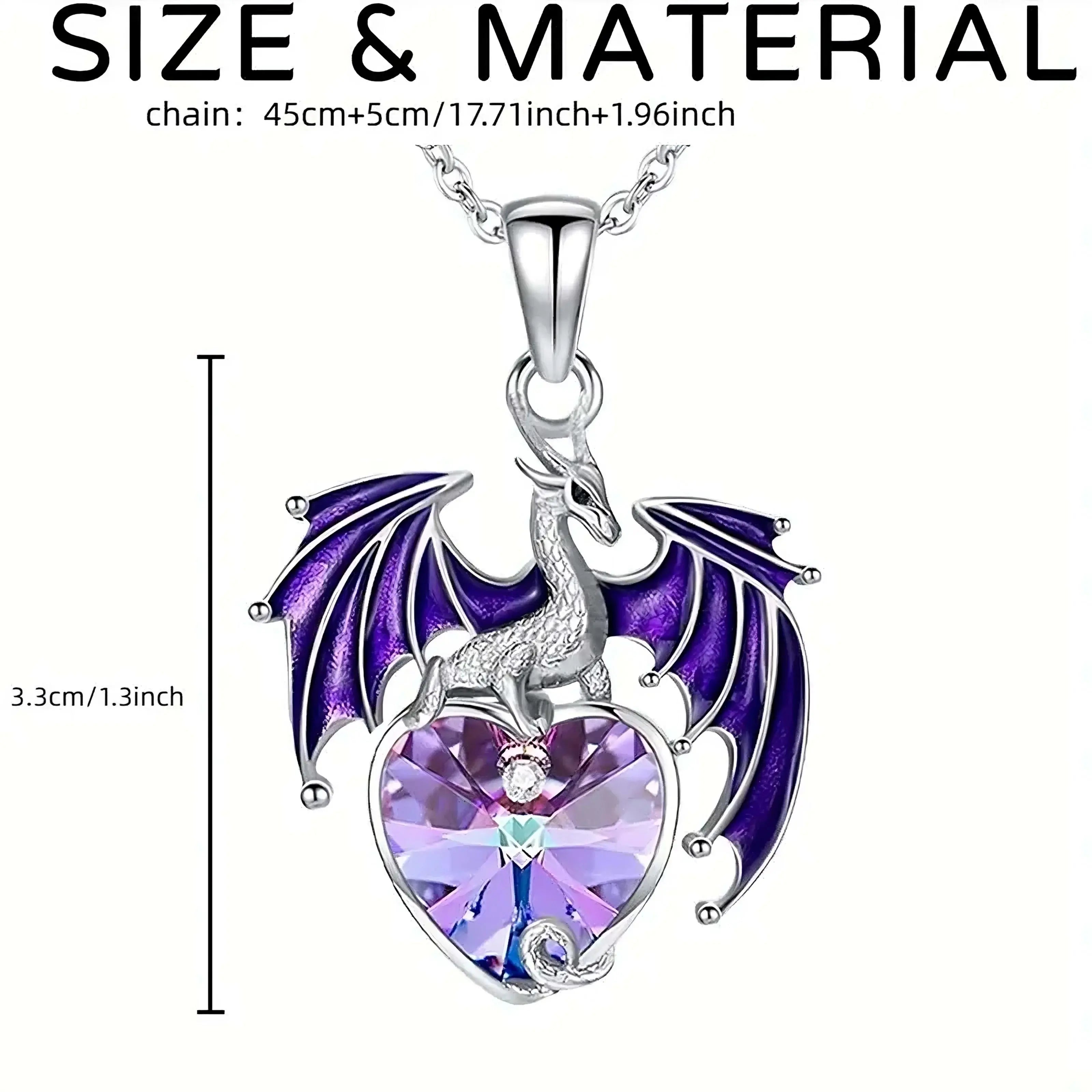 Purple Dragon Necklace
