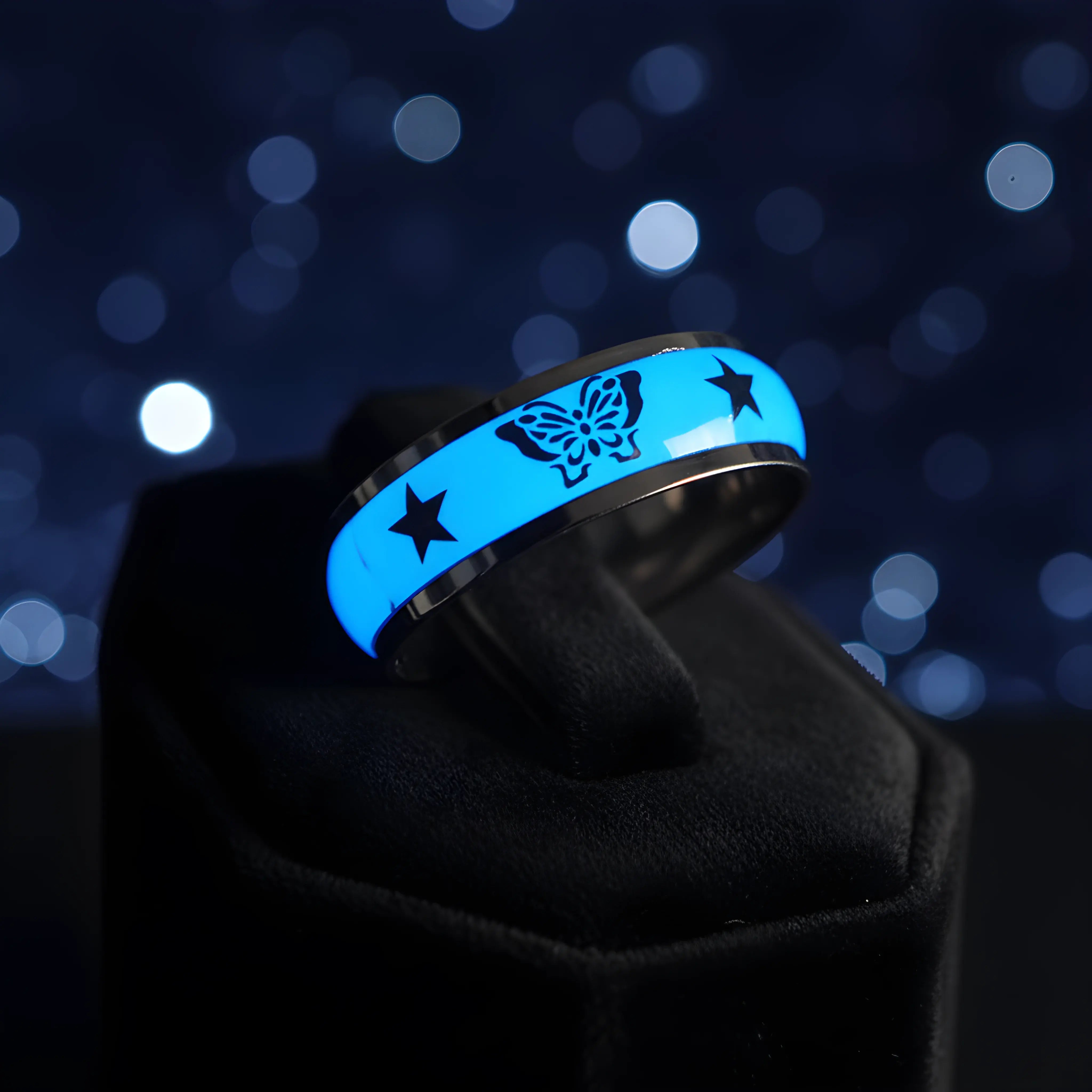 Blue Butterfly Star Ring 6.7cm