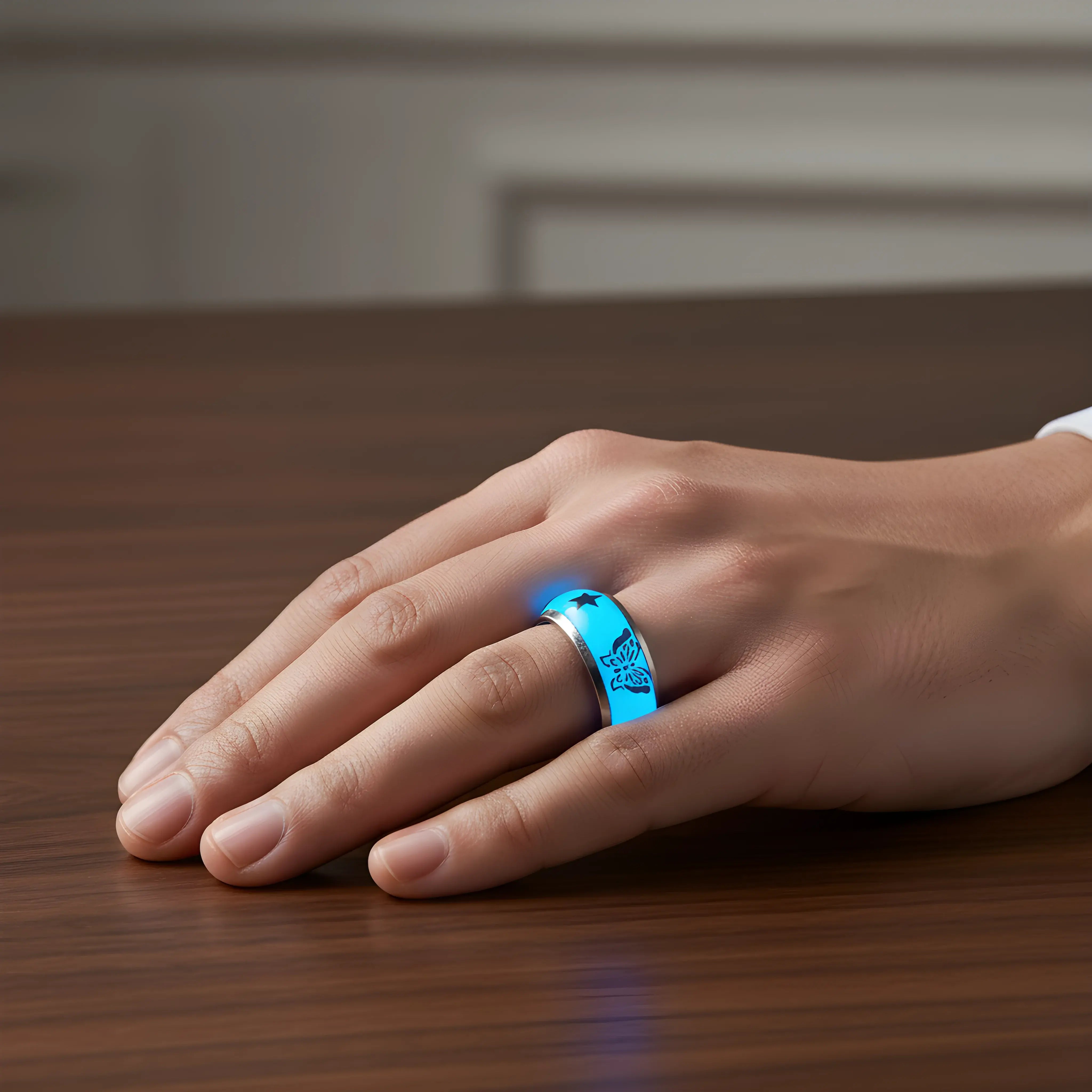 Blue Butterfly Star Ring 6.7cm