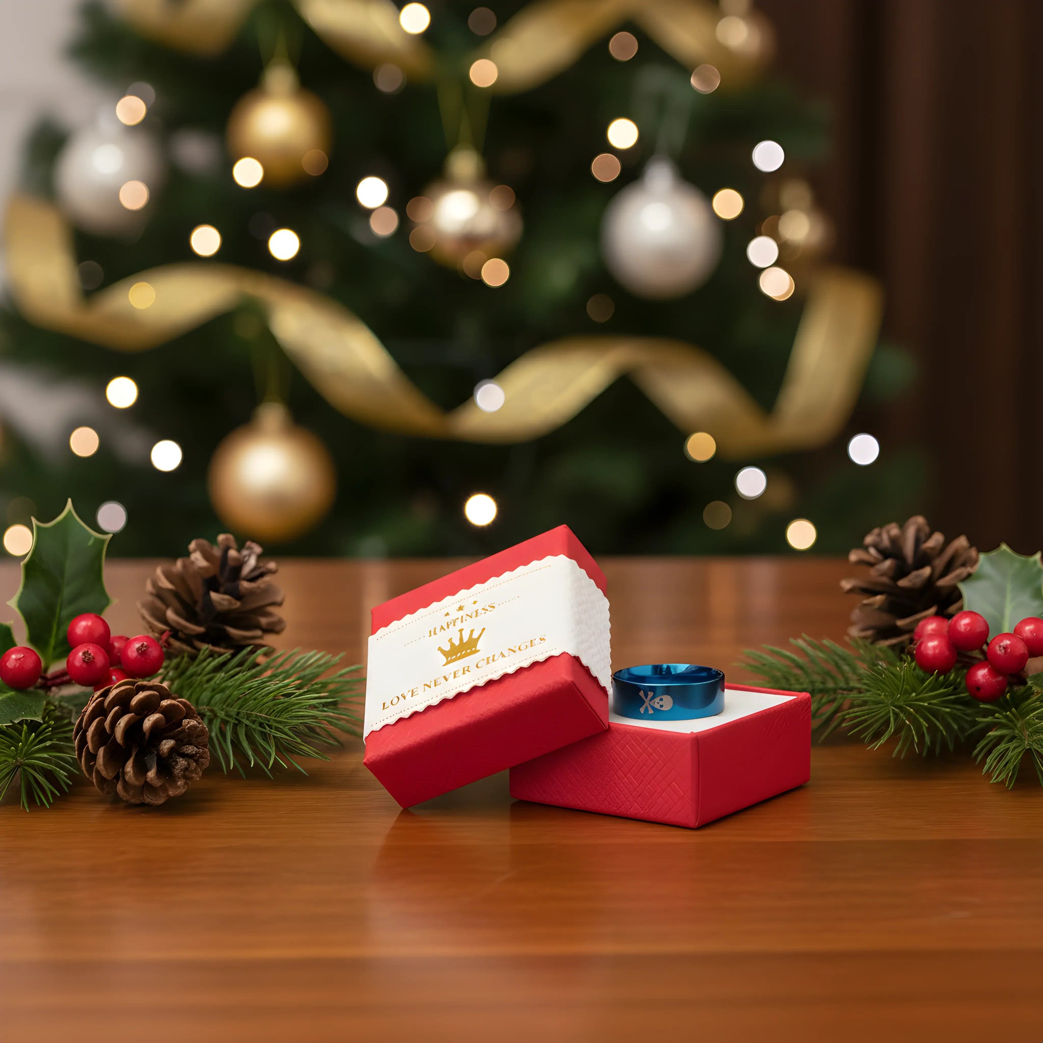 Skull & Crossbones Black Ring 6.2cm