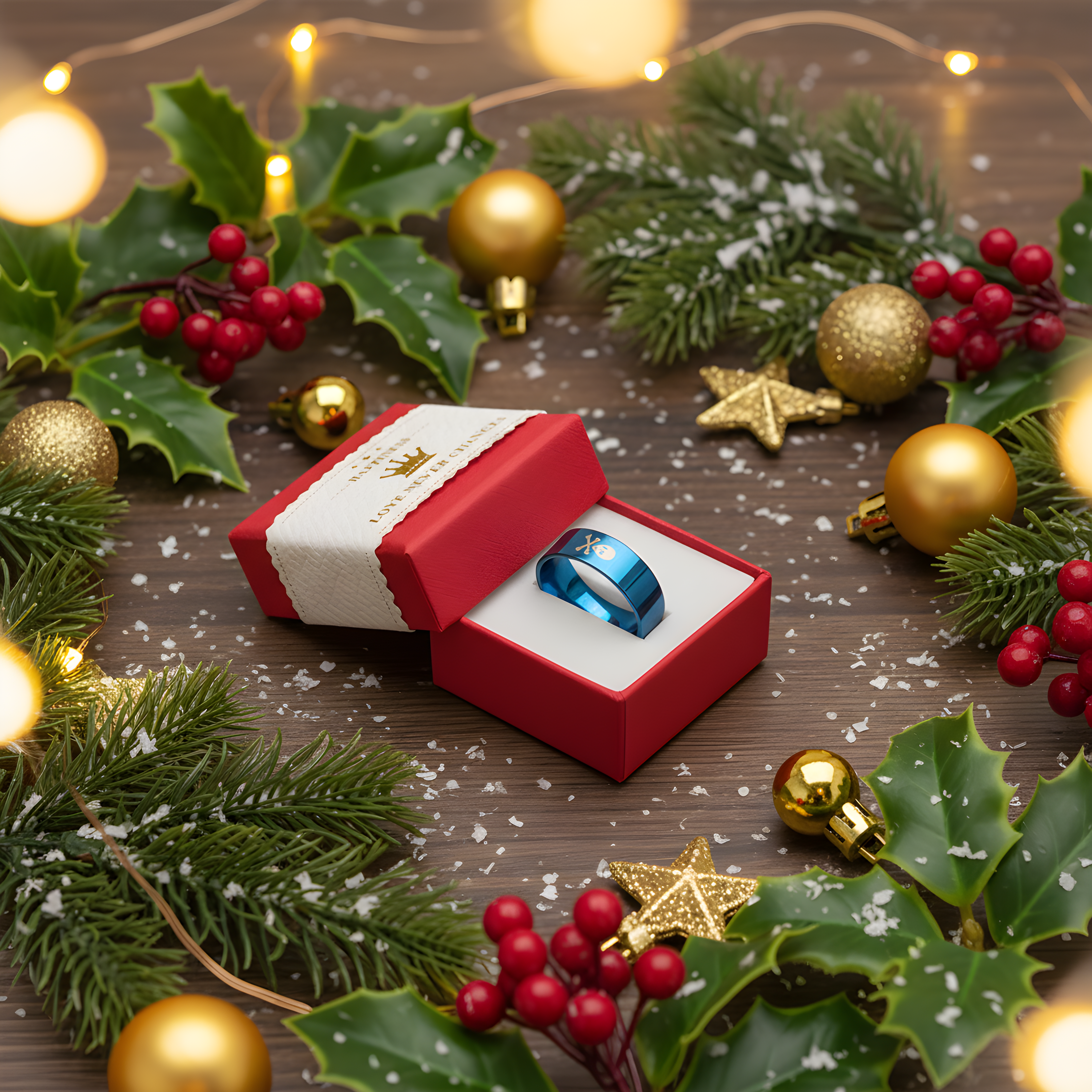 Skull & Crossbones Black Ring