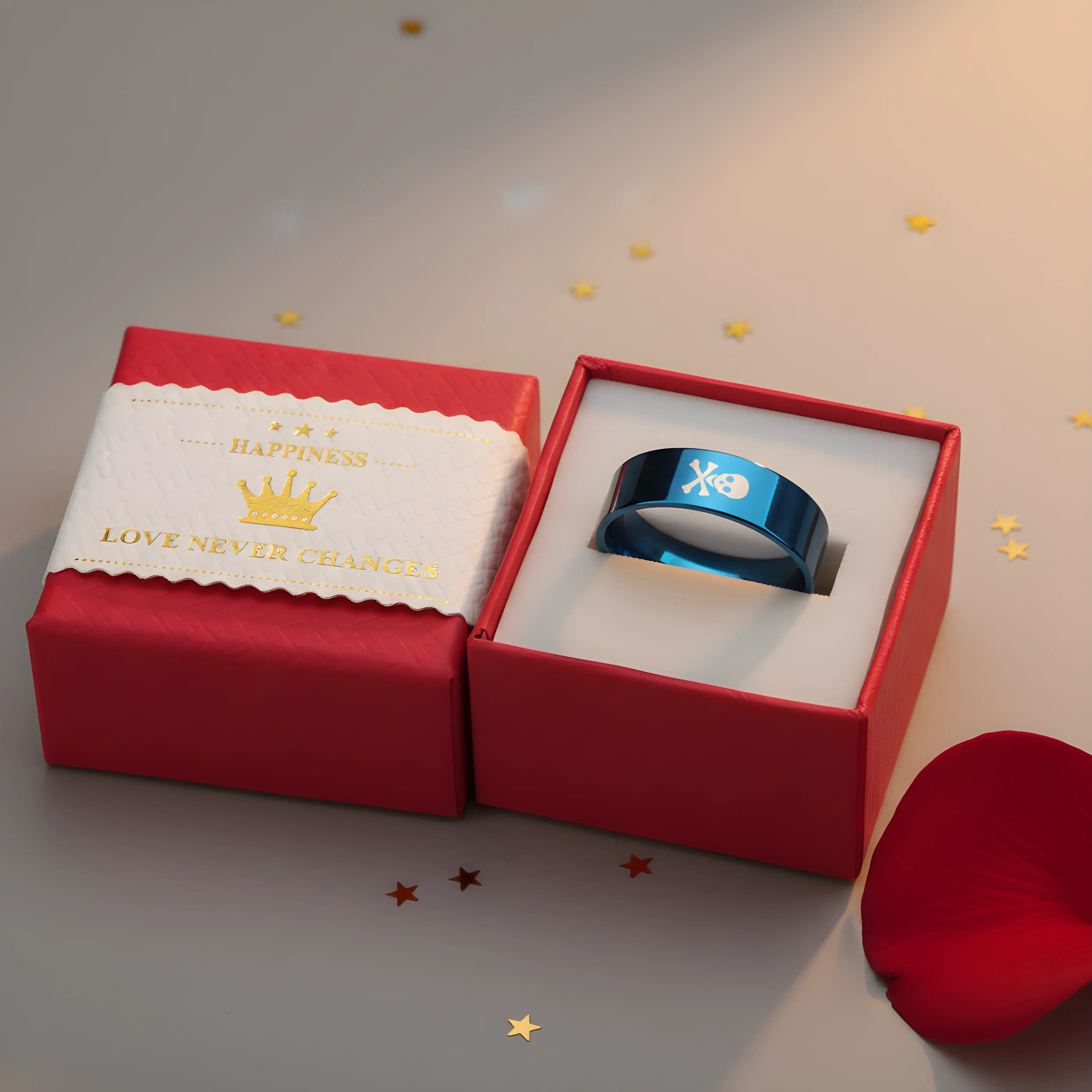 Skull & Crossbones Black Ring 6.2cm