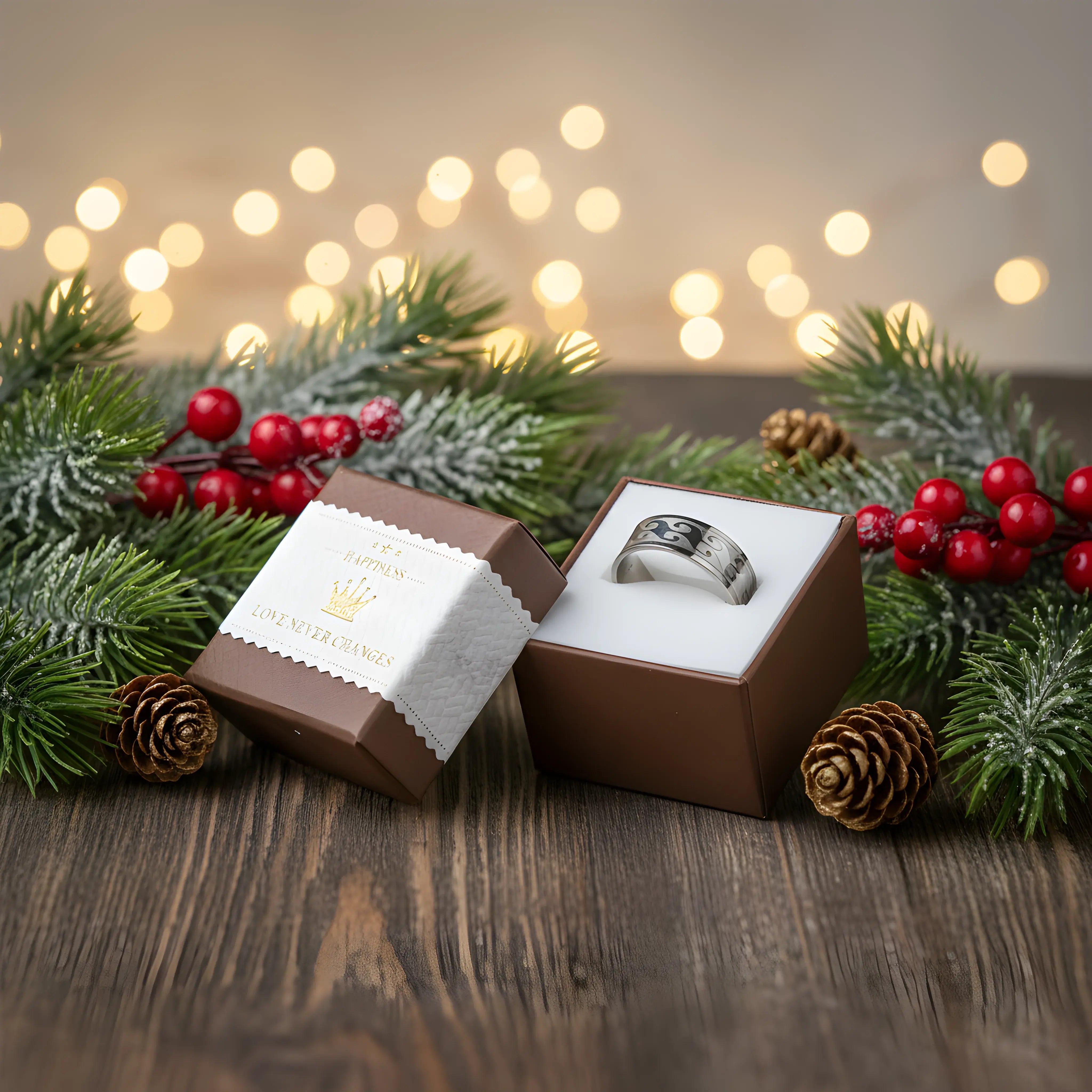 Wave Engraved Silver Ring 5.9cm