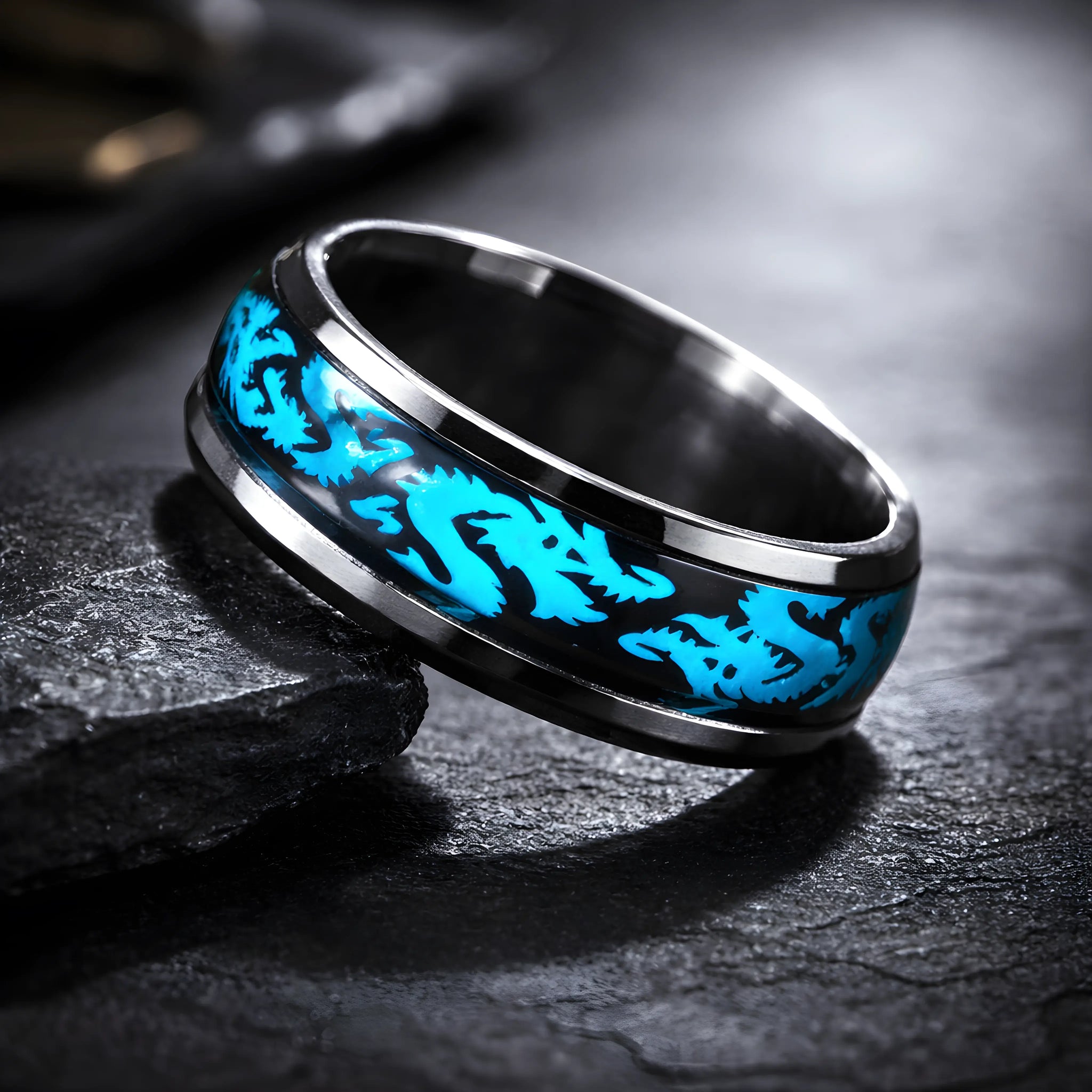 Blue Dragon Glow Ring 5.7cm