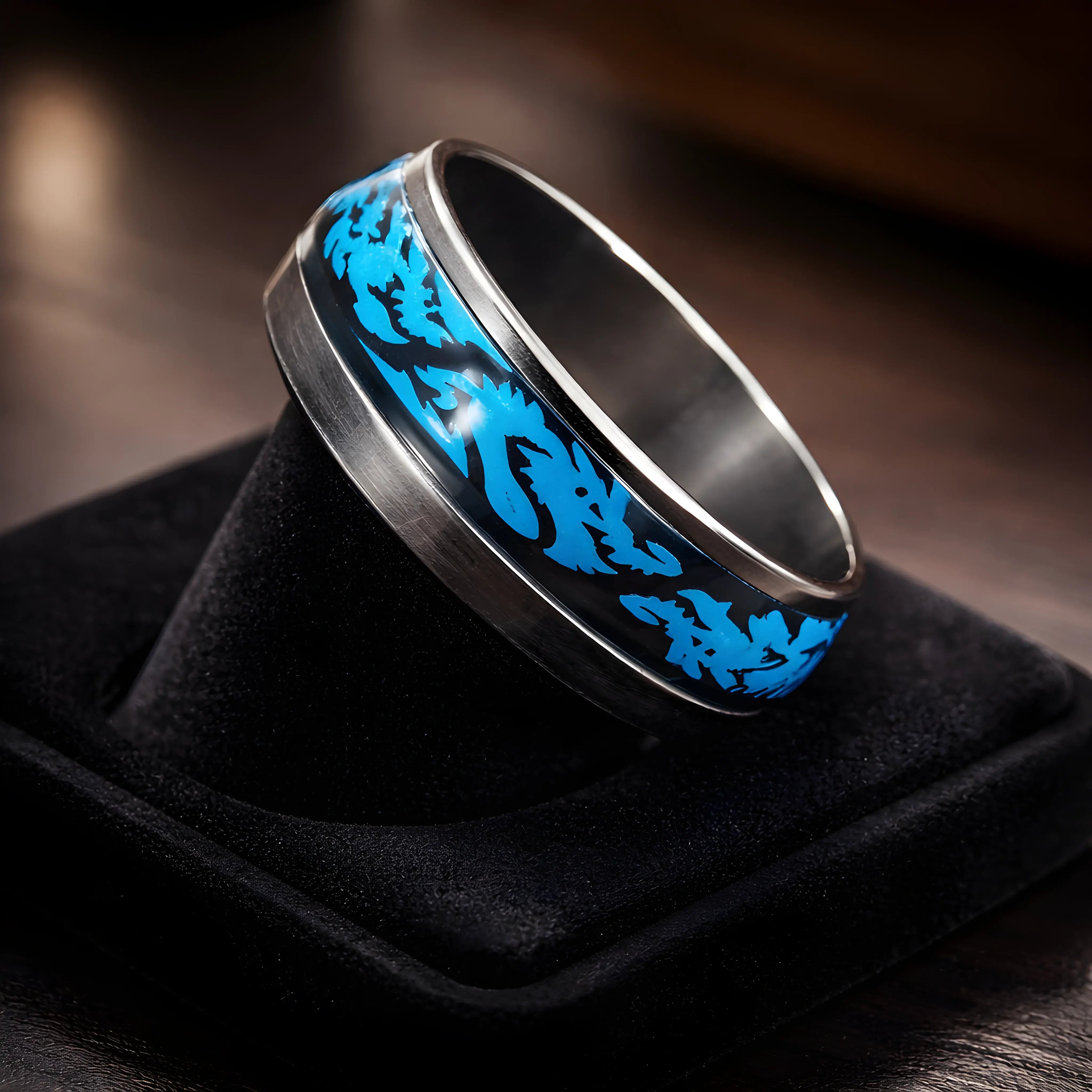 Blue Dragon Glow Ring 5.7cm