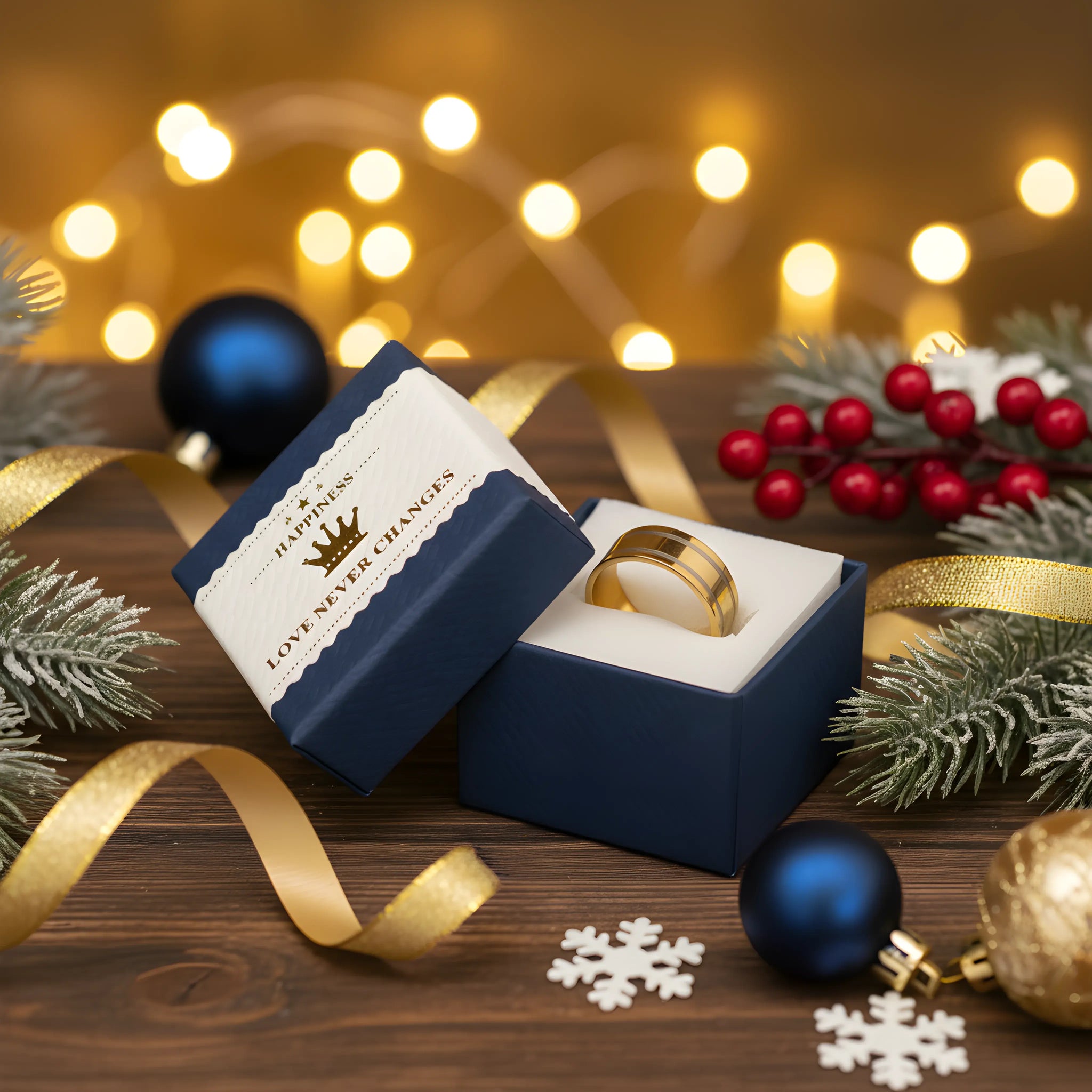 Two-Tone Gold Band Ring 5,3cm