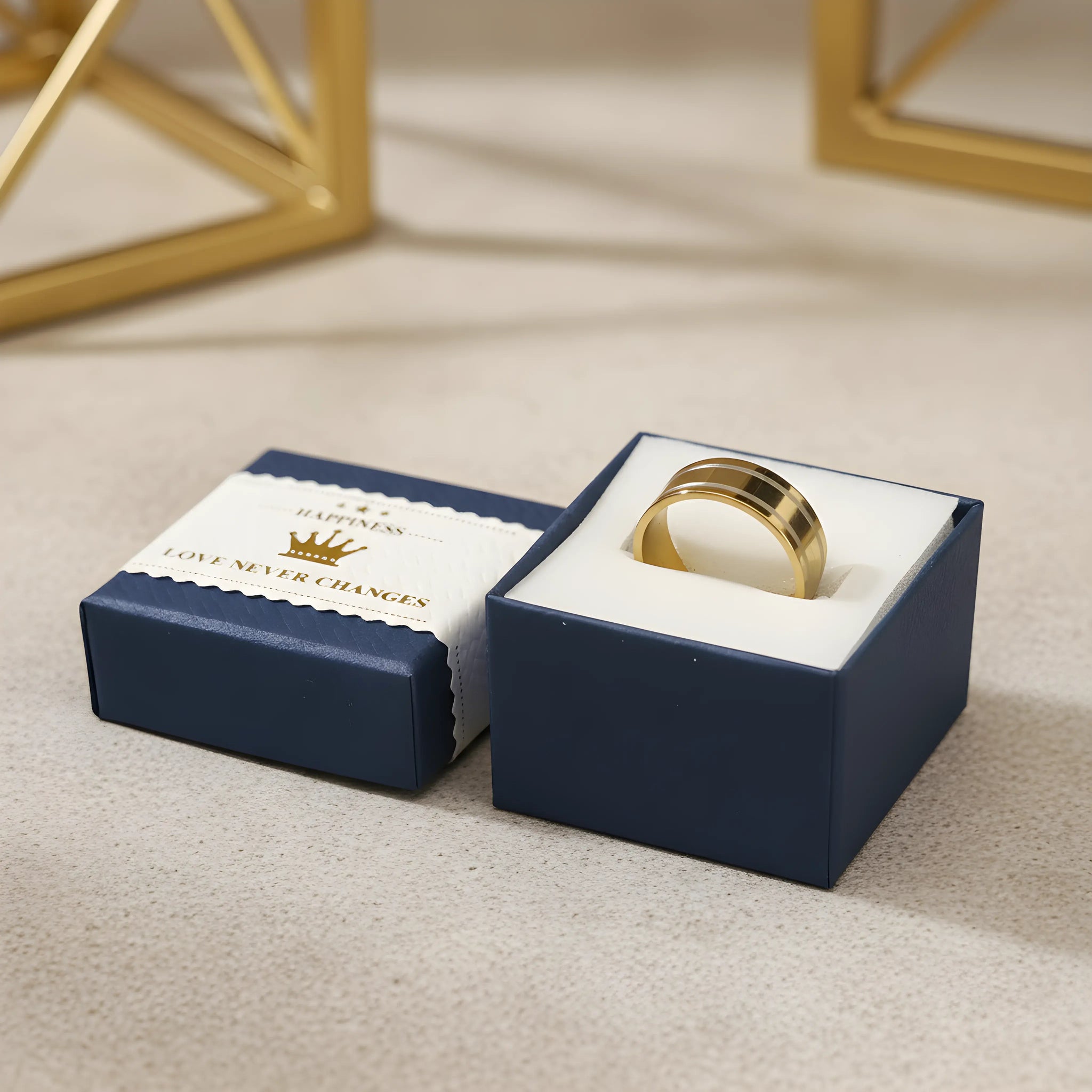 Two-Tone Gold Band Ring 5,3cm