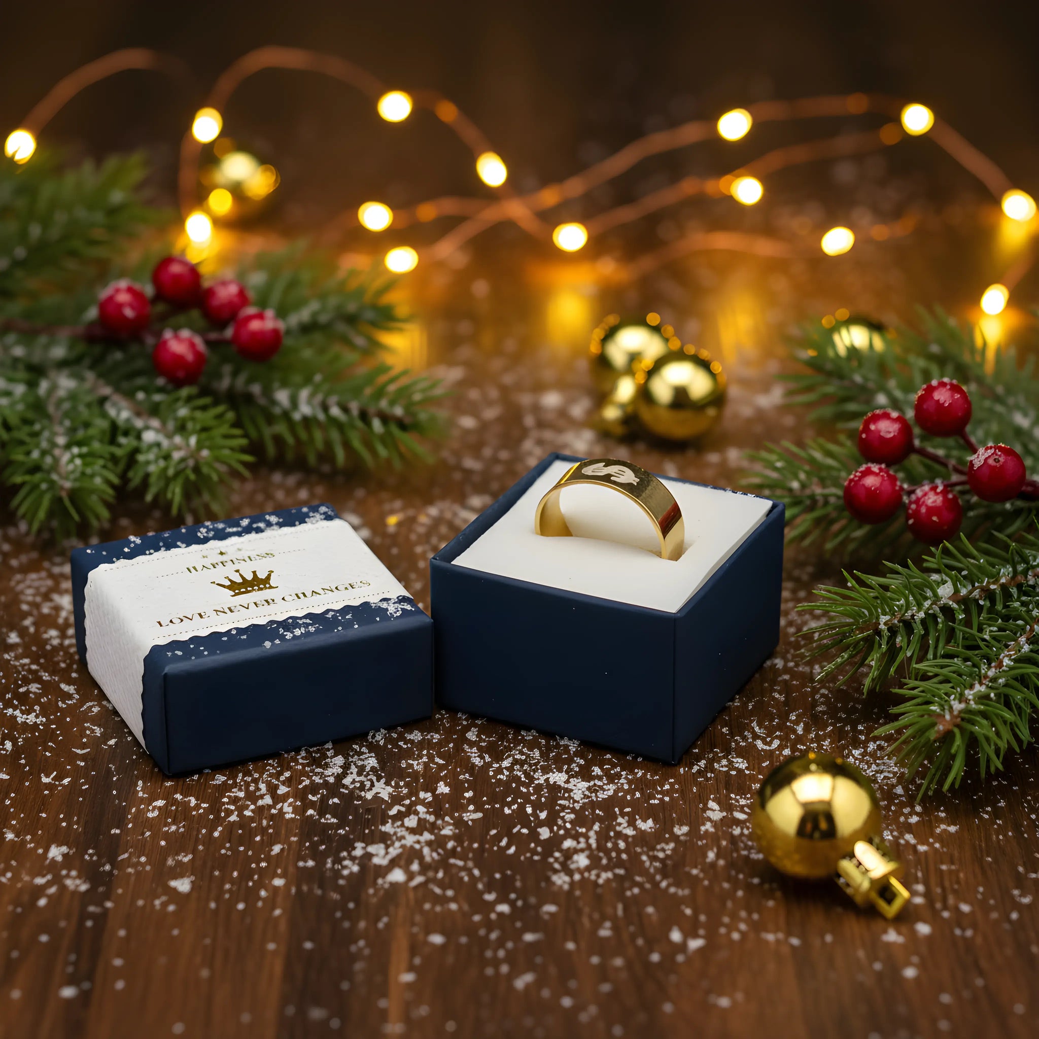 Gold Euro Symbol Ring 6.3cm