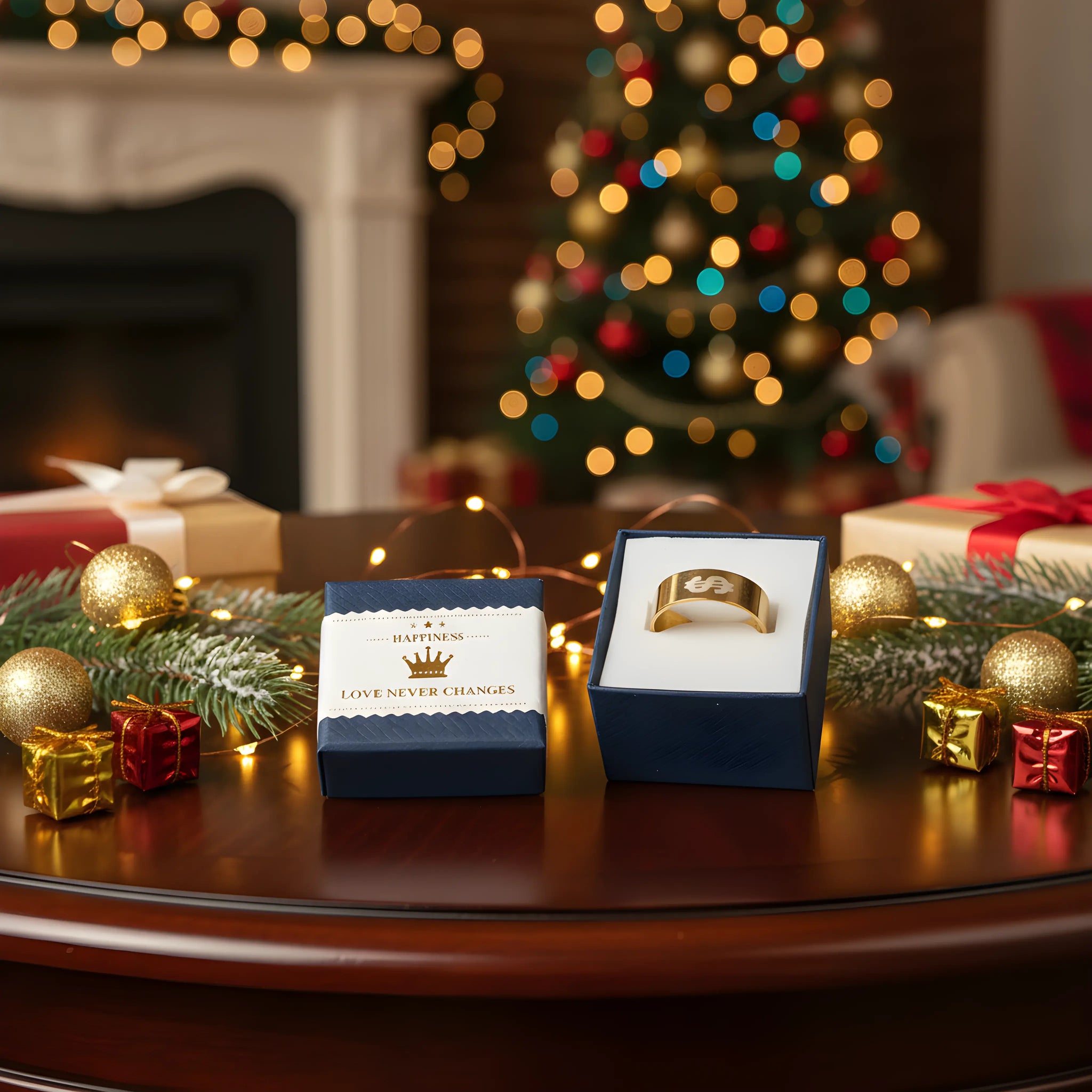 Gold Euro Symbol Ring 6.3cm