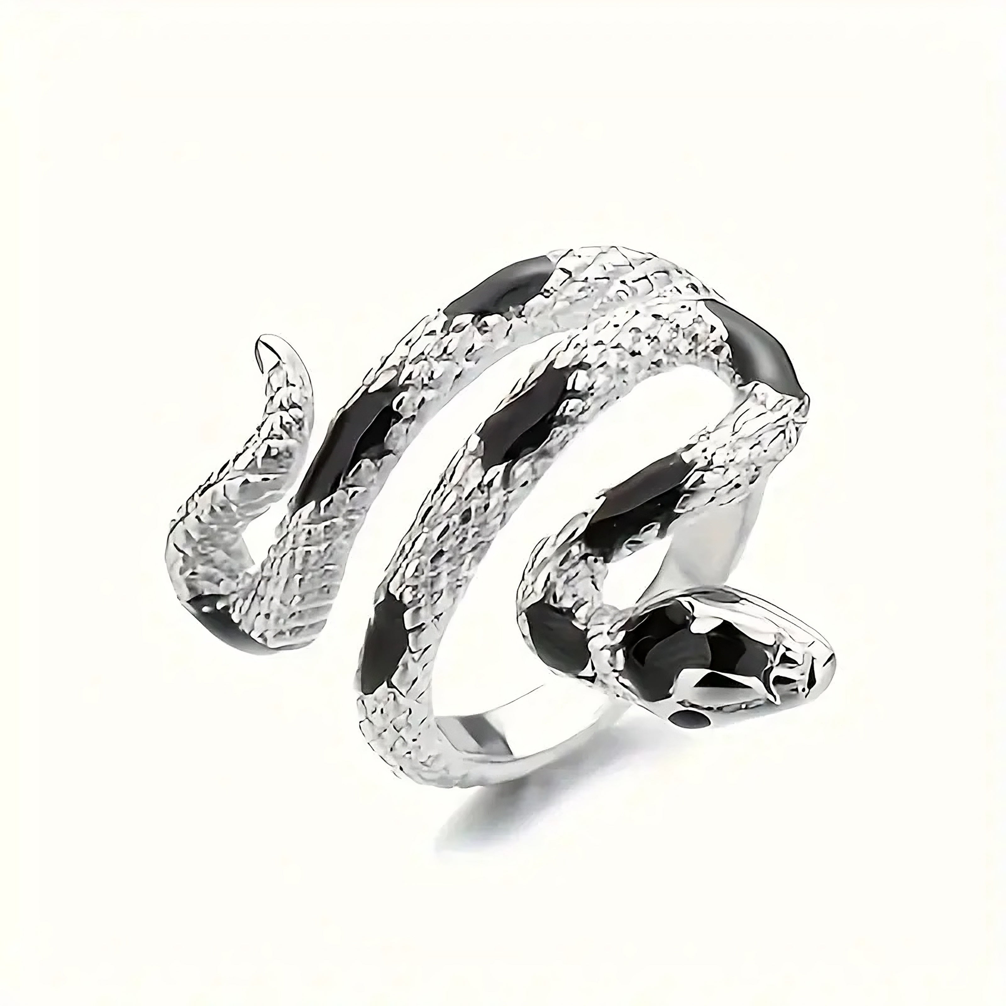 Snake Ring Black