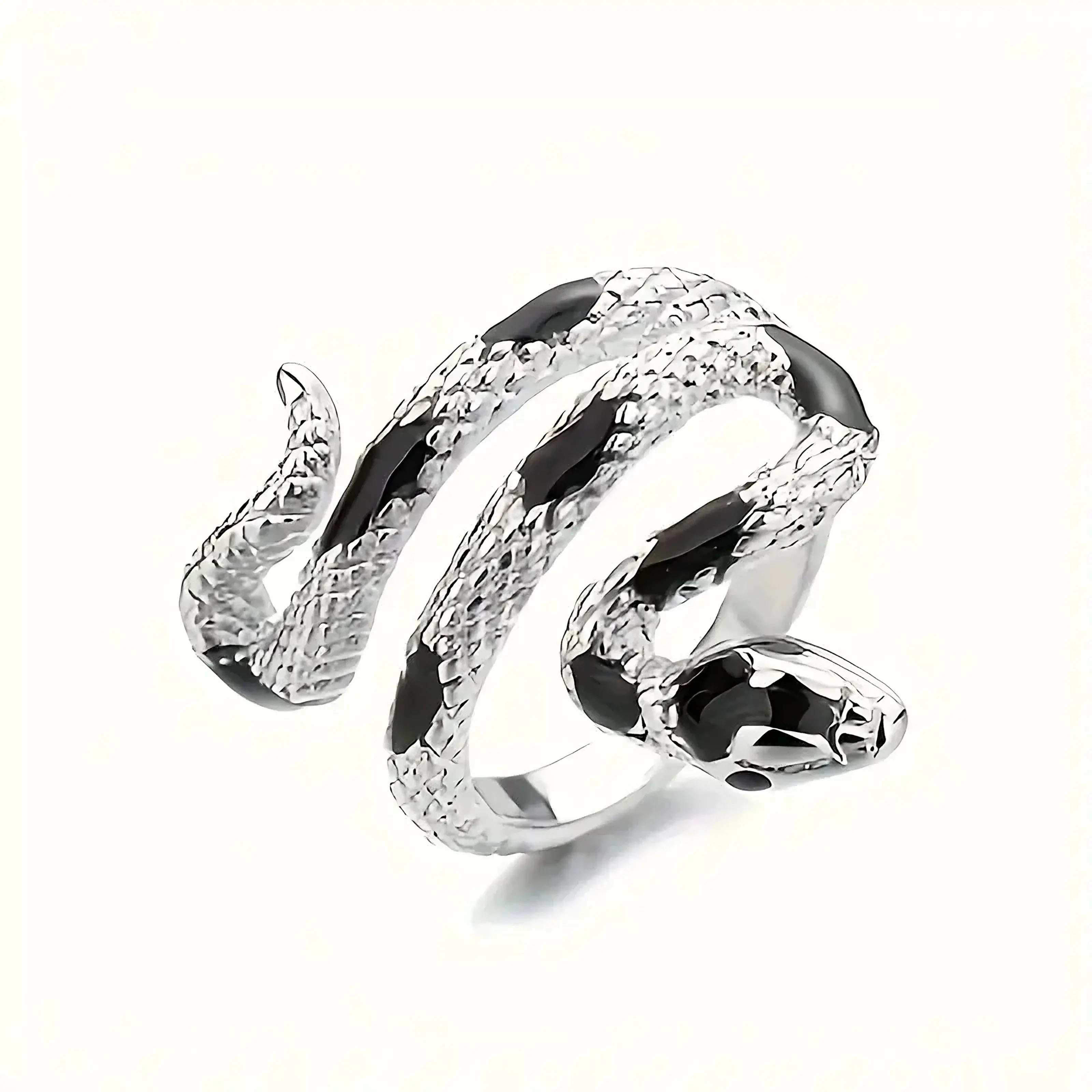 Snake Ring Black