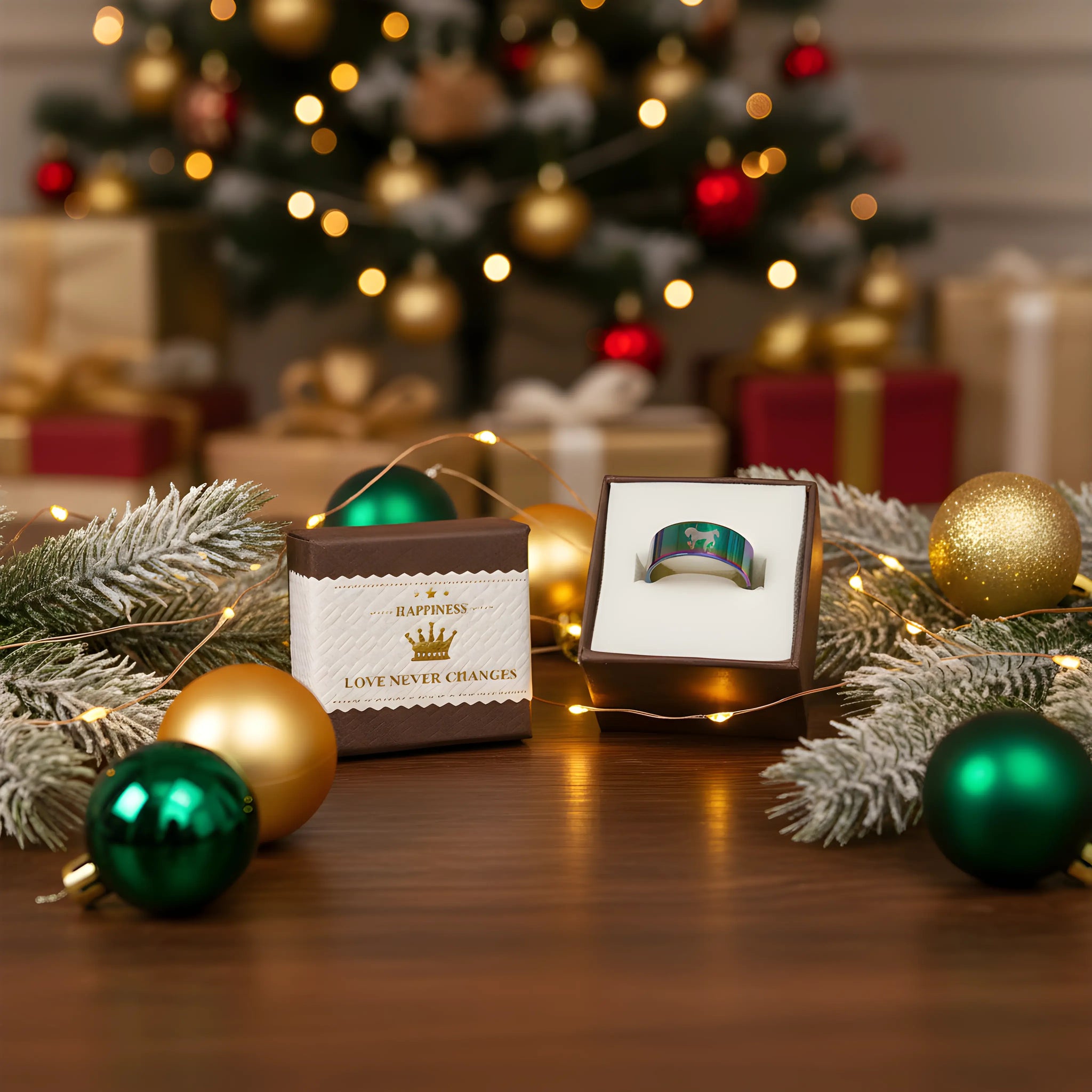 Rainbow Horse Titanium Ring 5,3cm