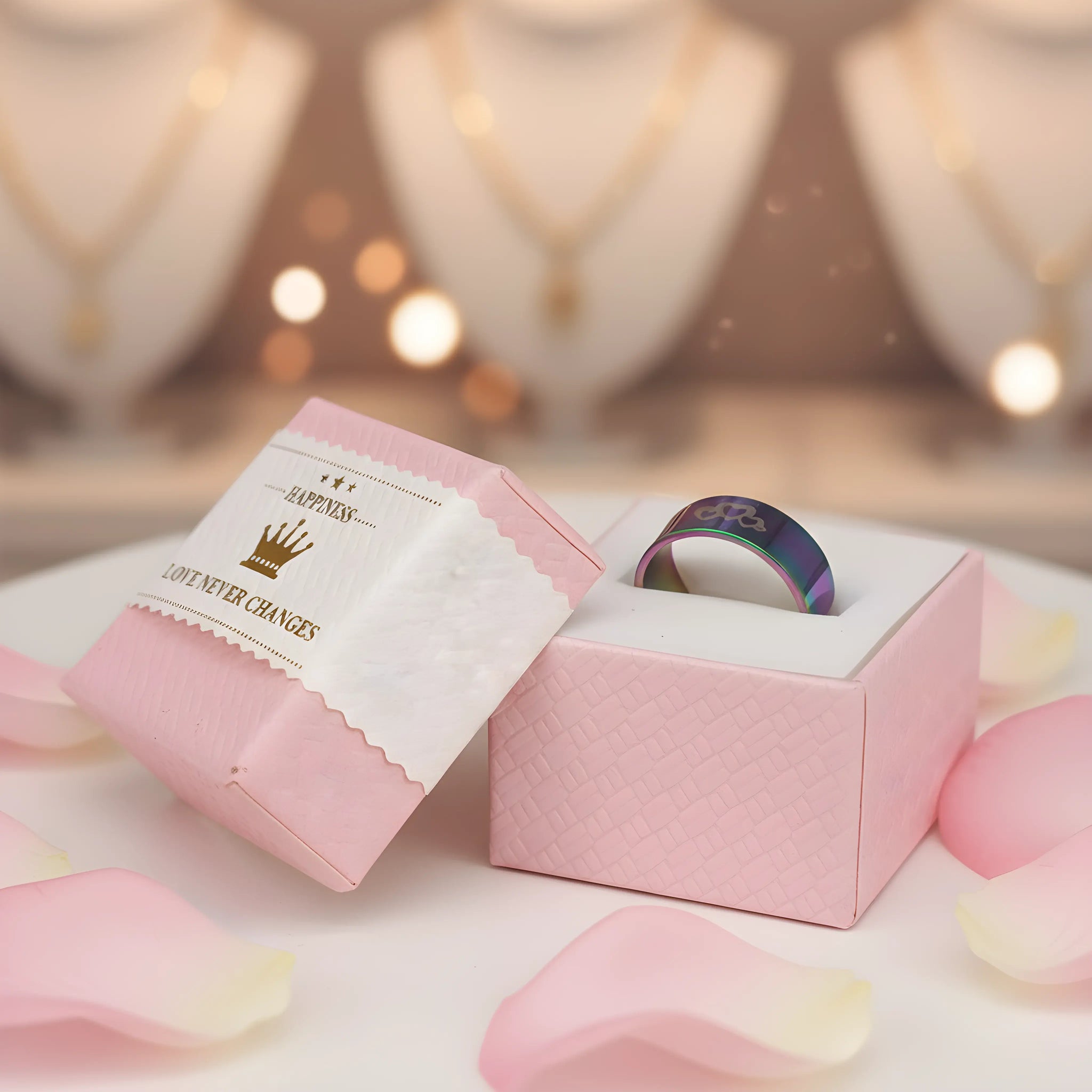 Rainbow Heart Key Ring 5.3cm