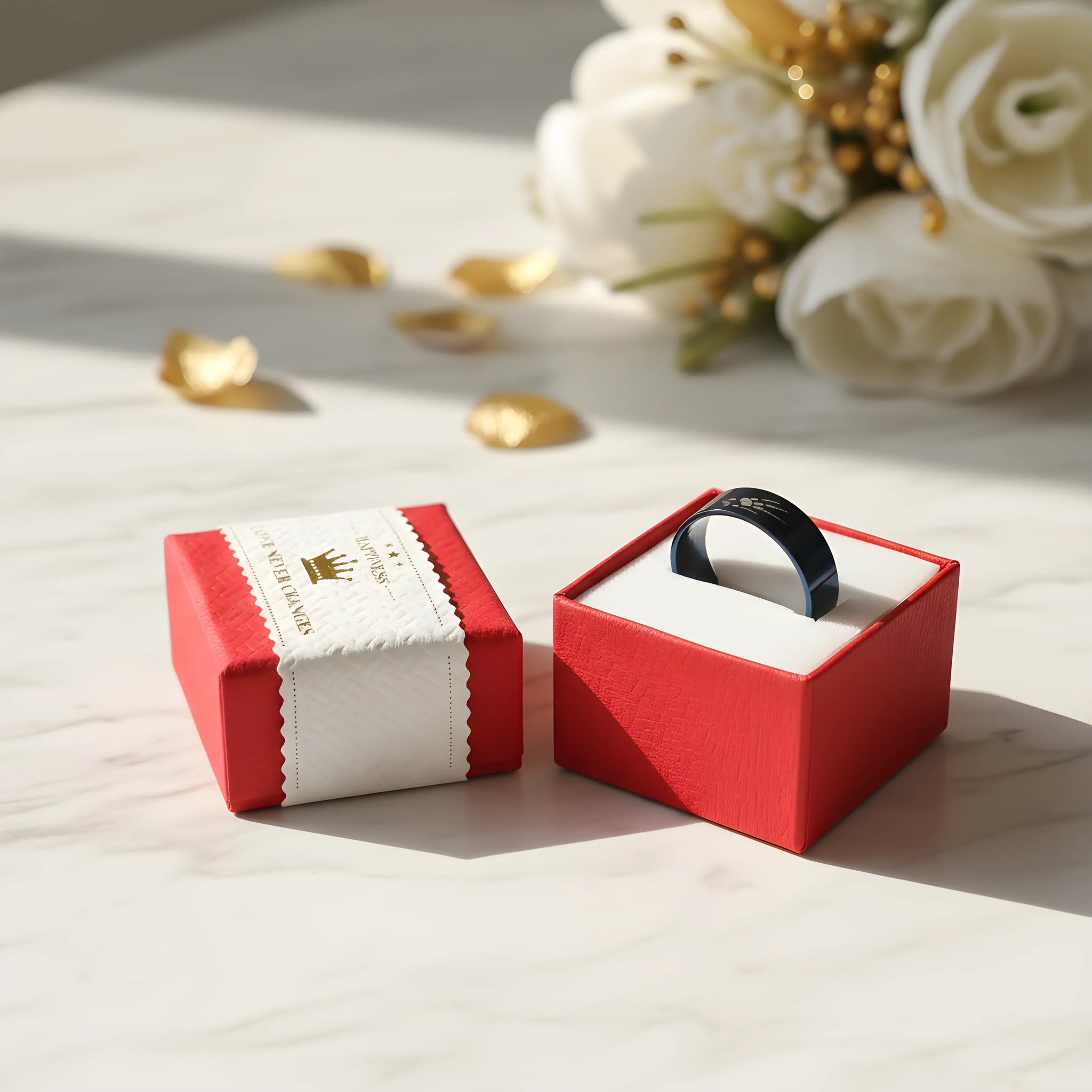 Midnight Blue Engraved Ring 6.3cm