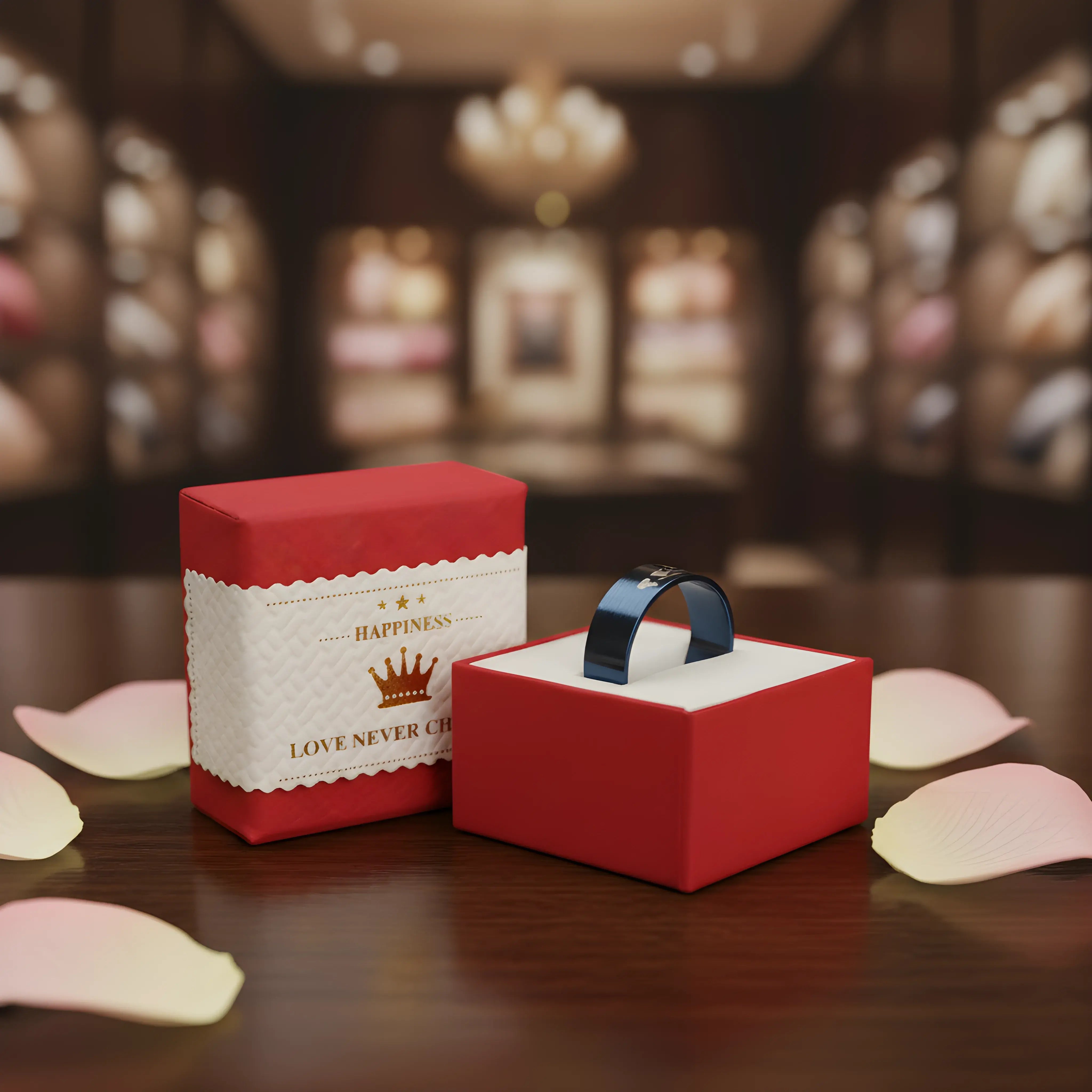 Midnight Blue Engraved Ring 6.3cm