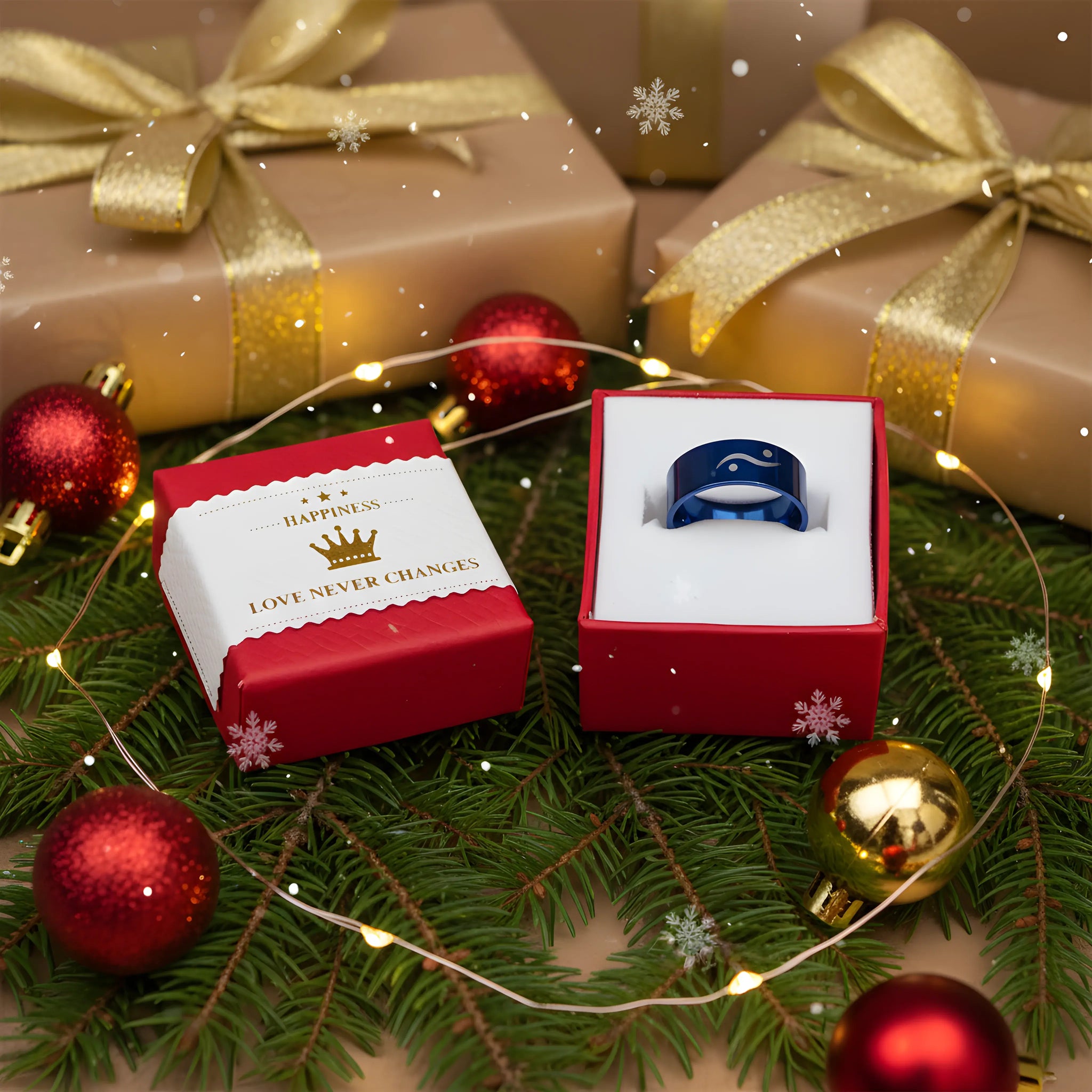 Blue Minimal Symbol Ring 5,3cm