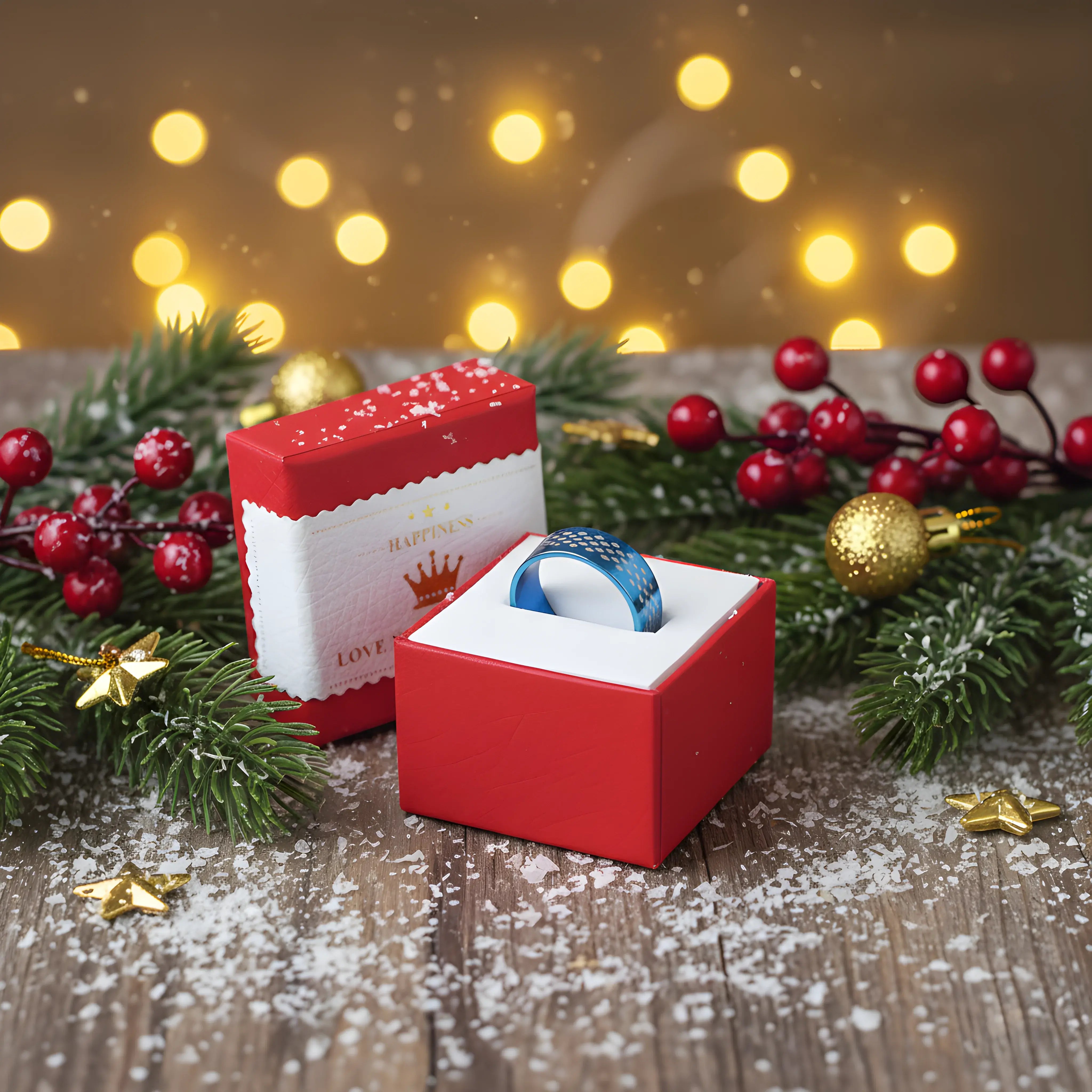 Blue Patterned Statement Ring 5.7cm