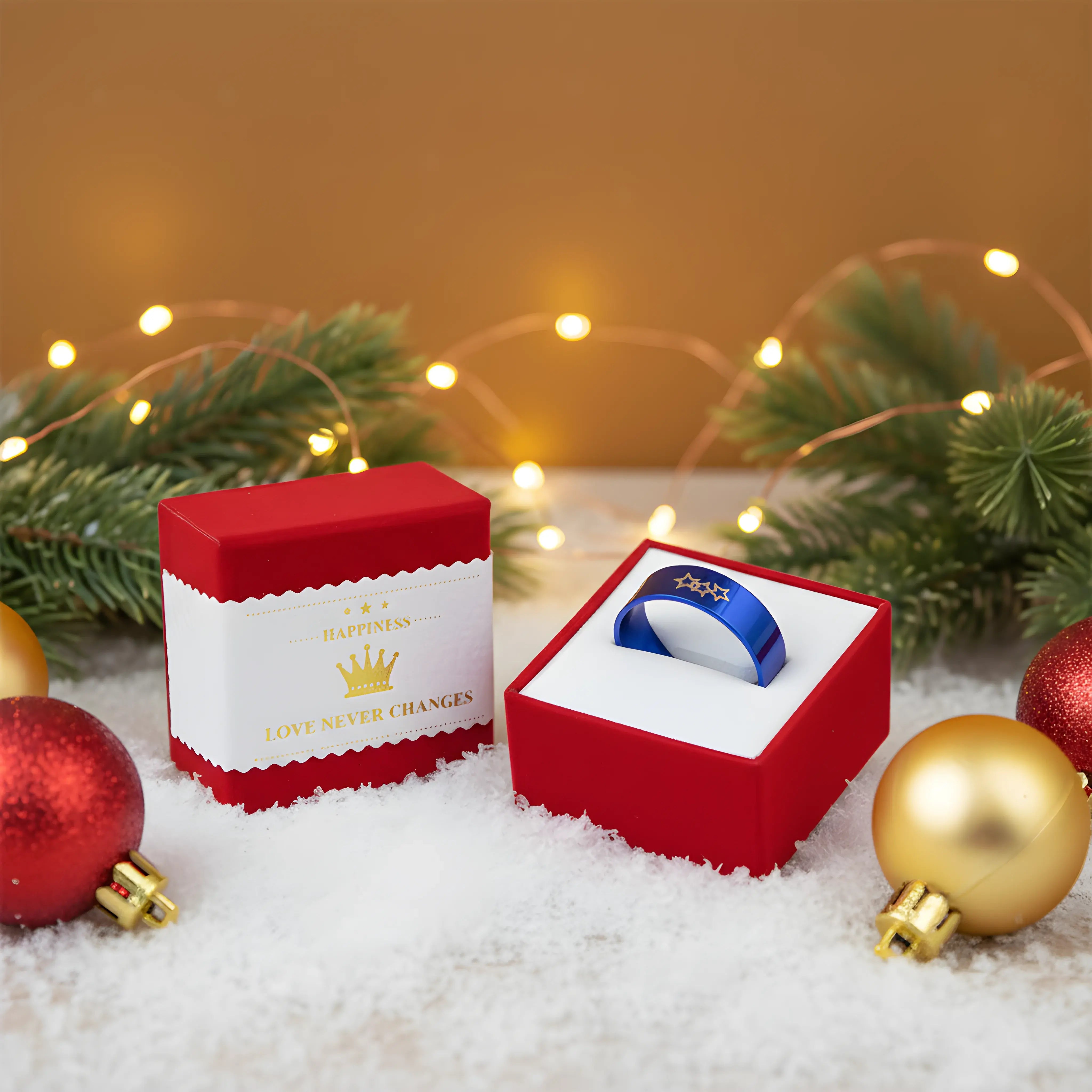 Blue Star Titanium Ring 6.6cm