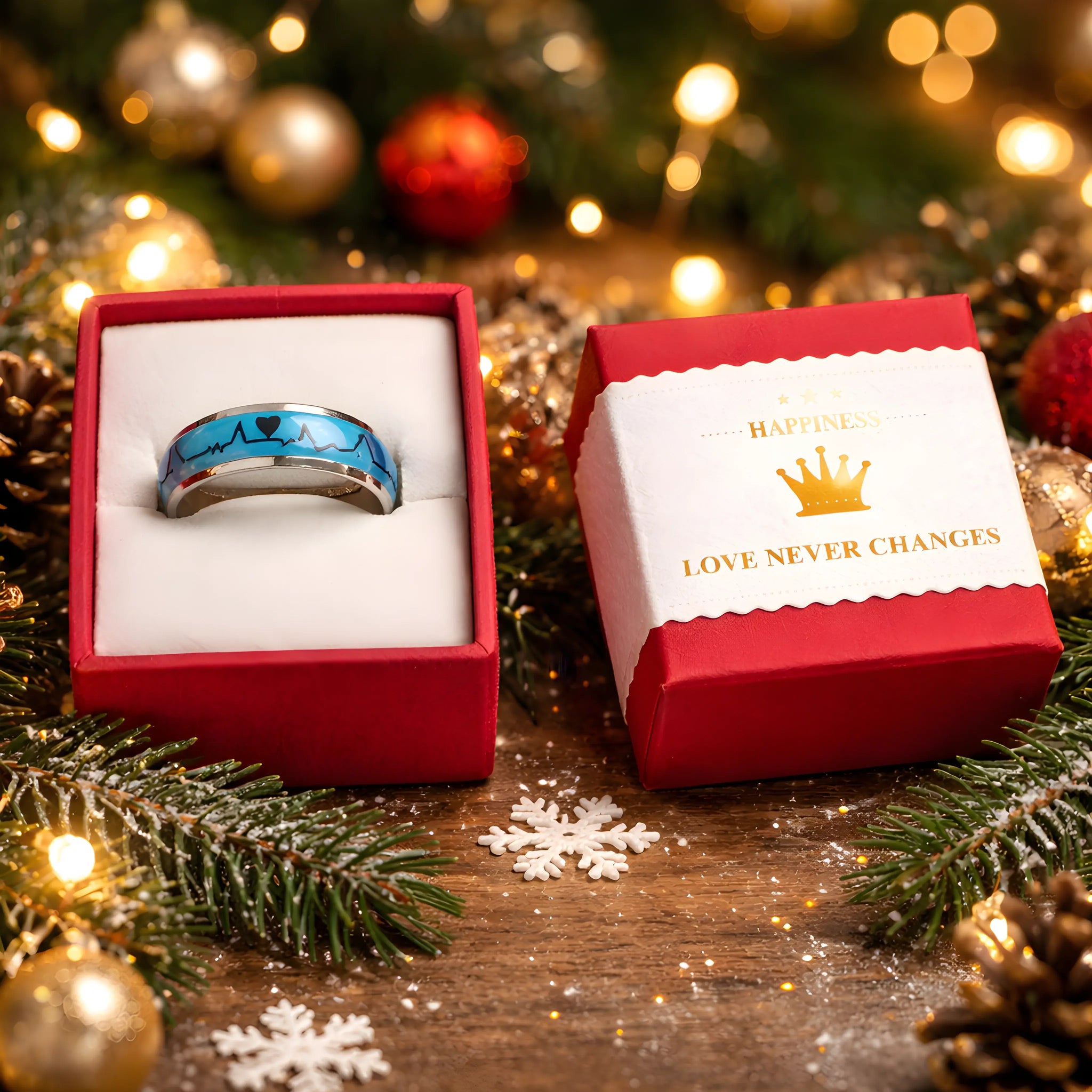 Heartbeat Love Blue Ring 6.1cm