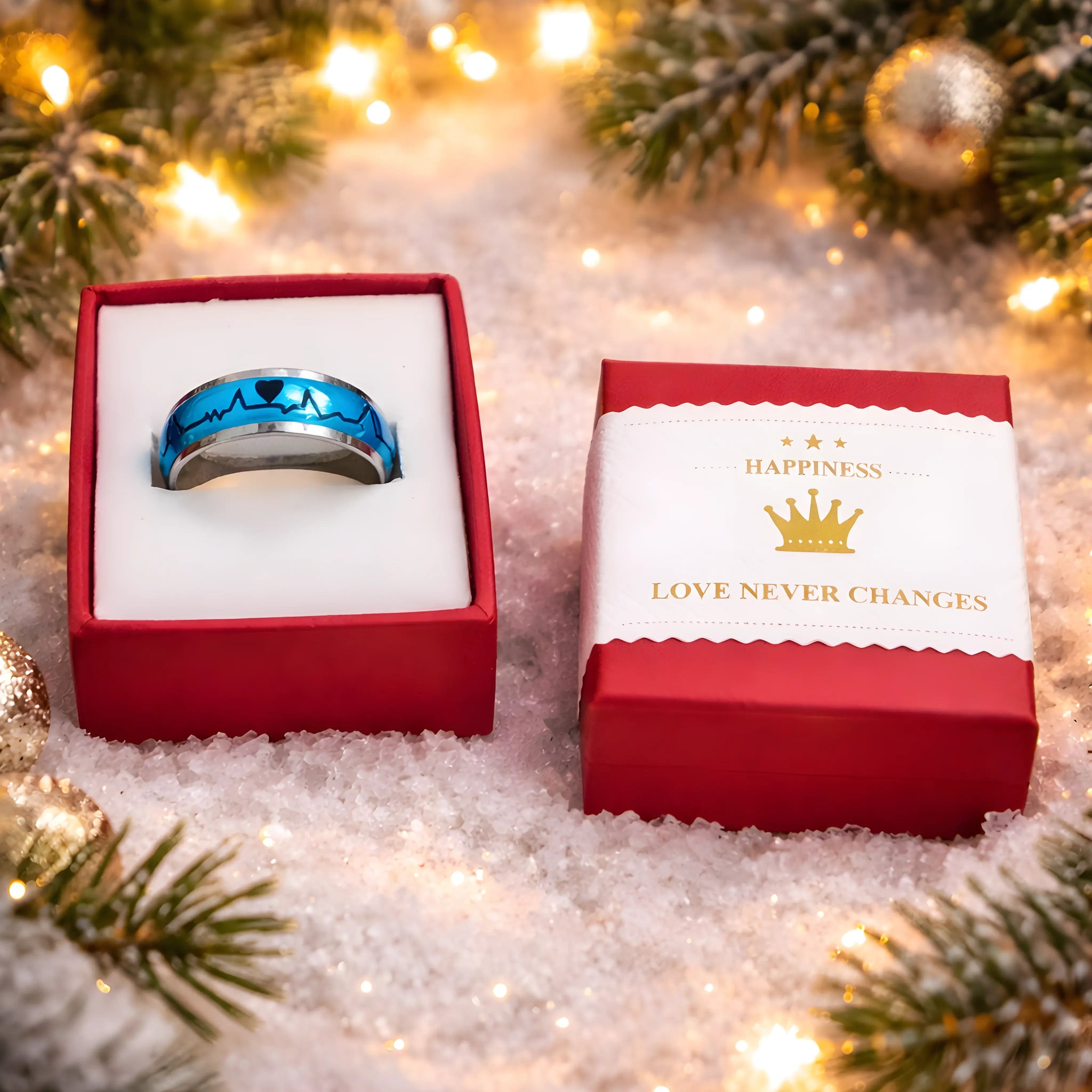 Heartbeat Love Blue Ring 6.1cm