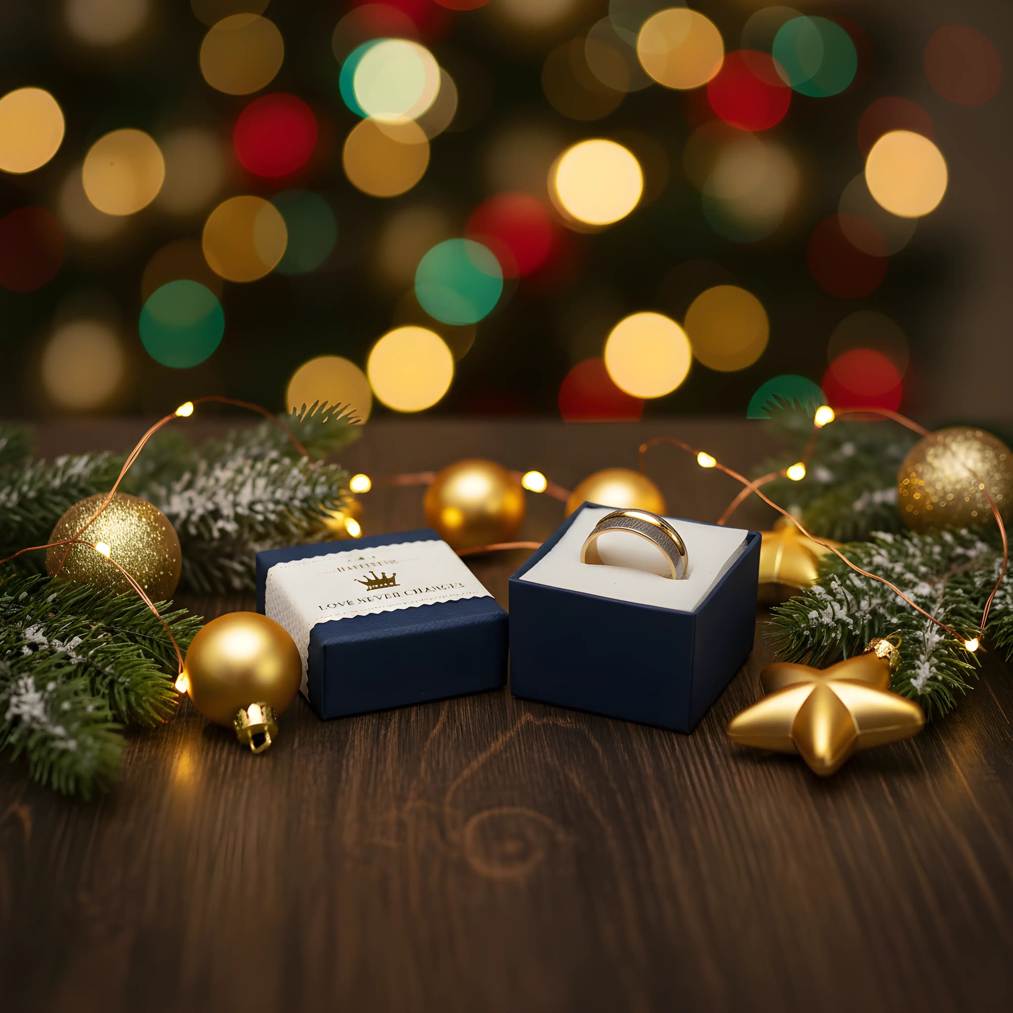 Two-Tone Brushed Gold & Silver Ring 5.9cm