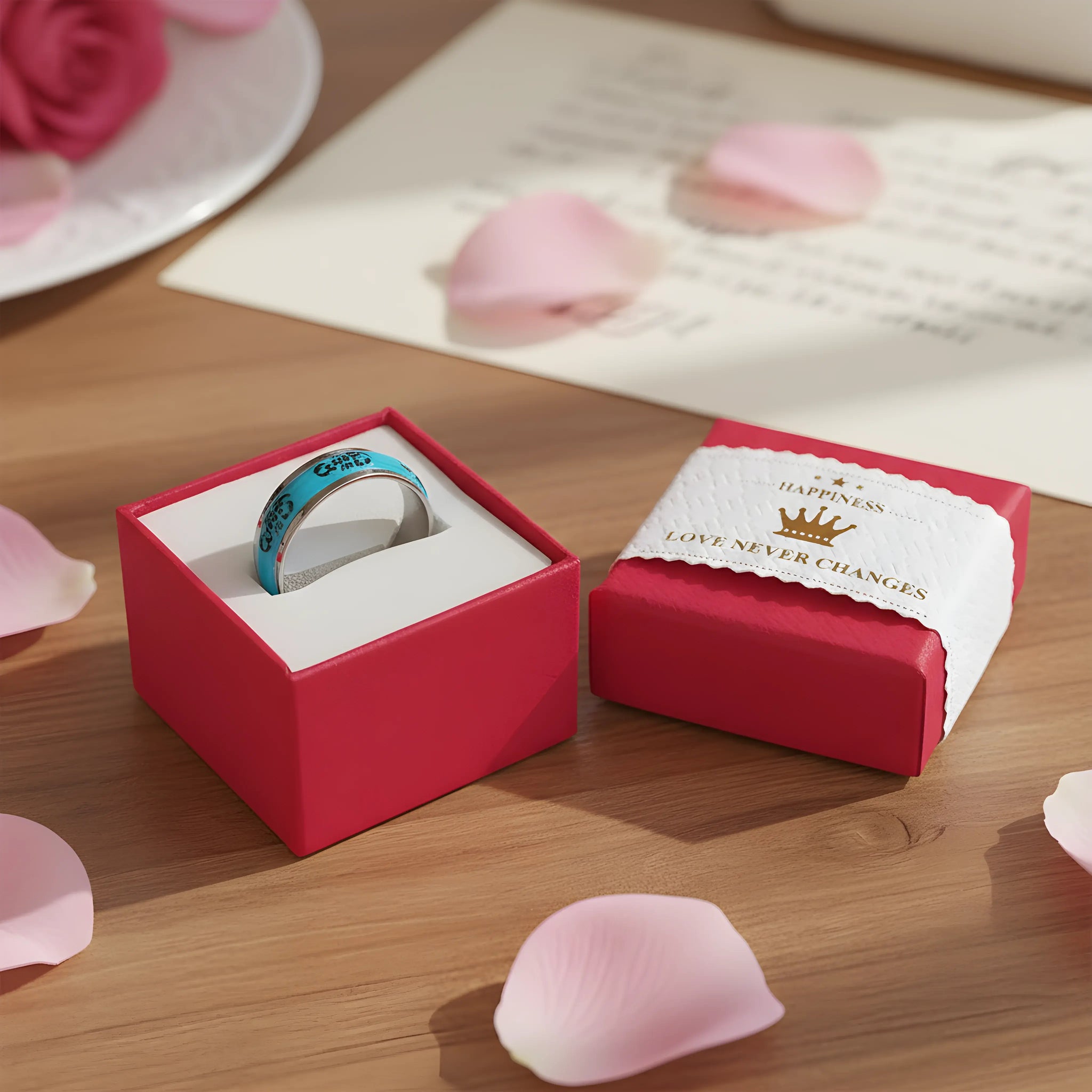 Blue Scorpion Symbol Ring 6cm