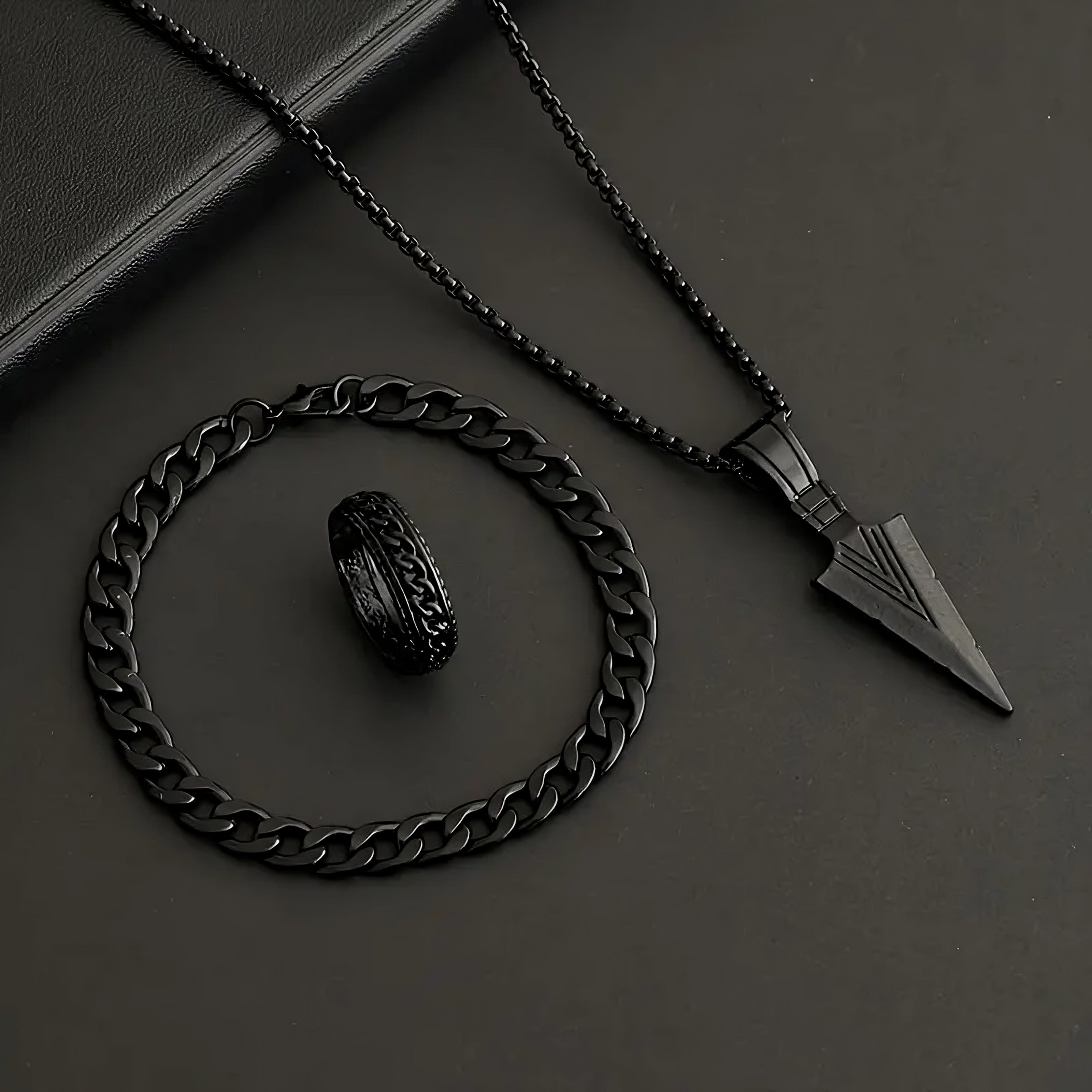 3pcs Set Bracelet Ring Necklace