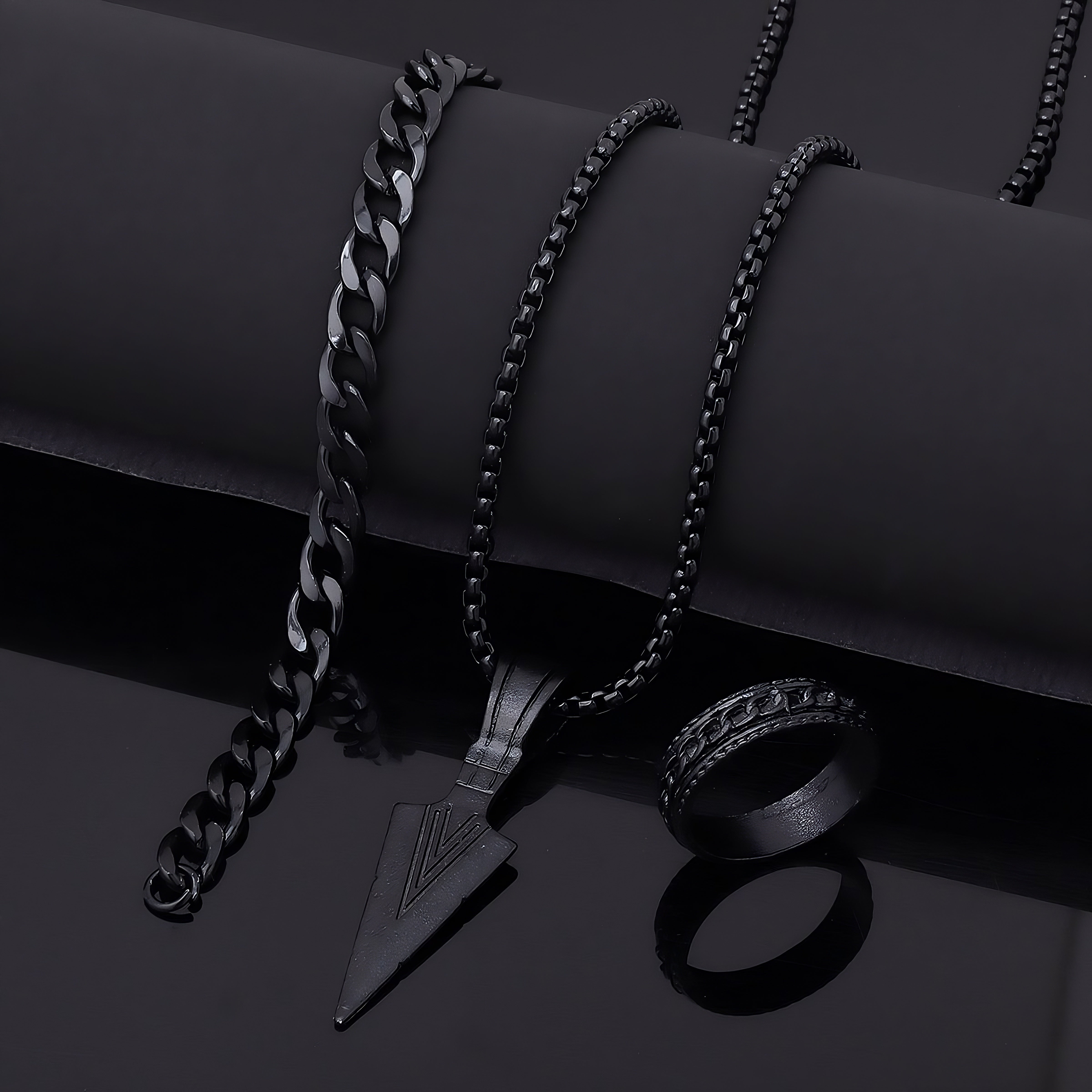 3pcs Set Bracelet Ring Necklace