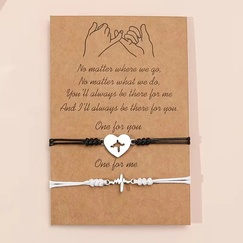 Heartbeat Couple Bracelet Set